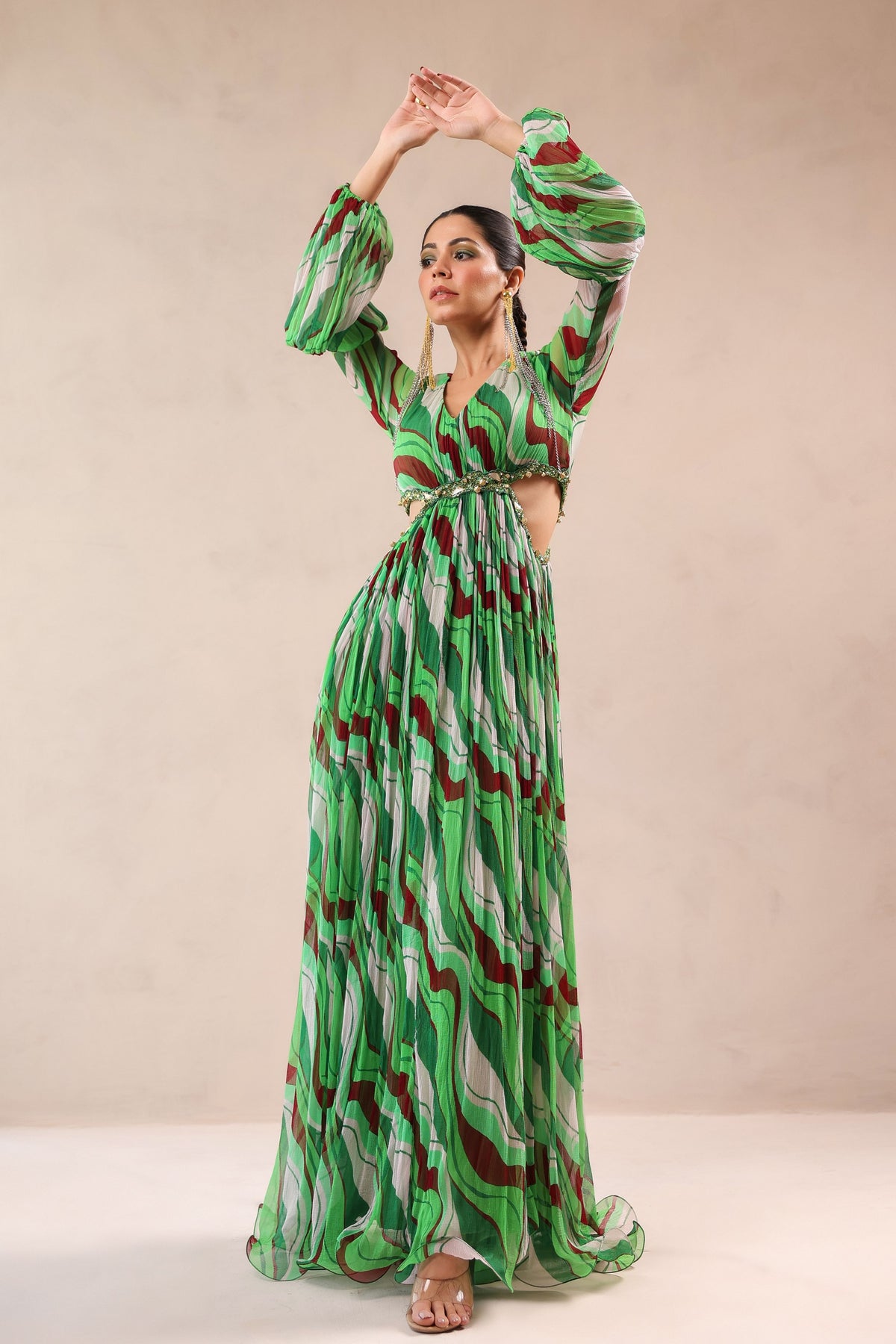 Queen Peekaboo Waist Line Dress