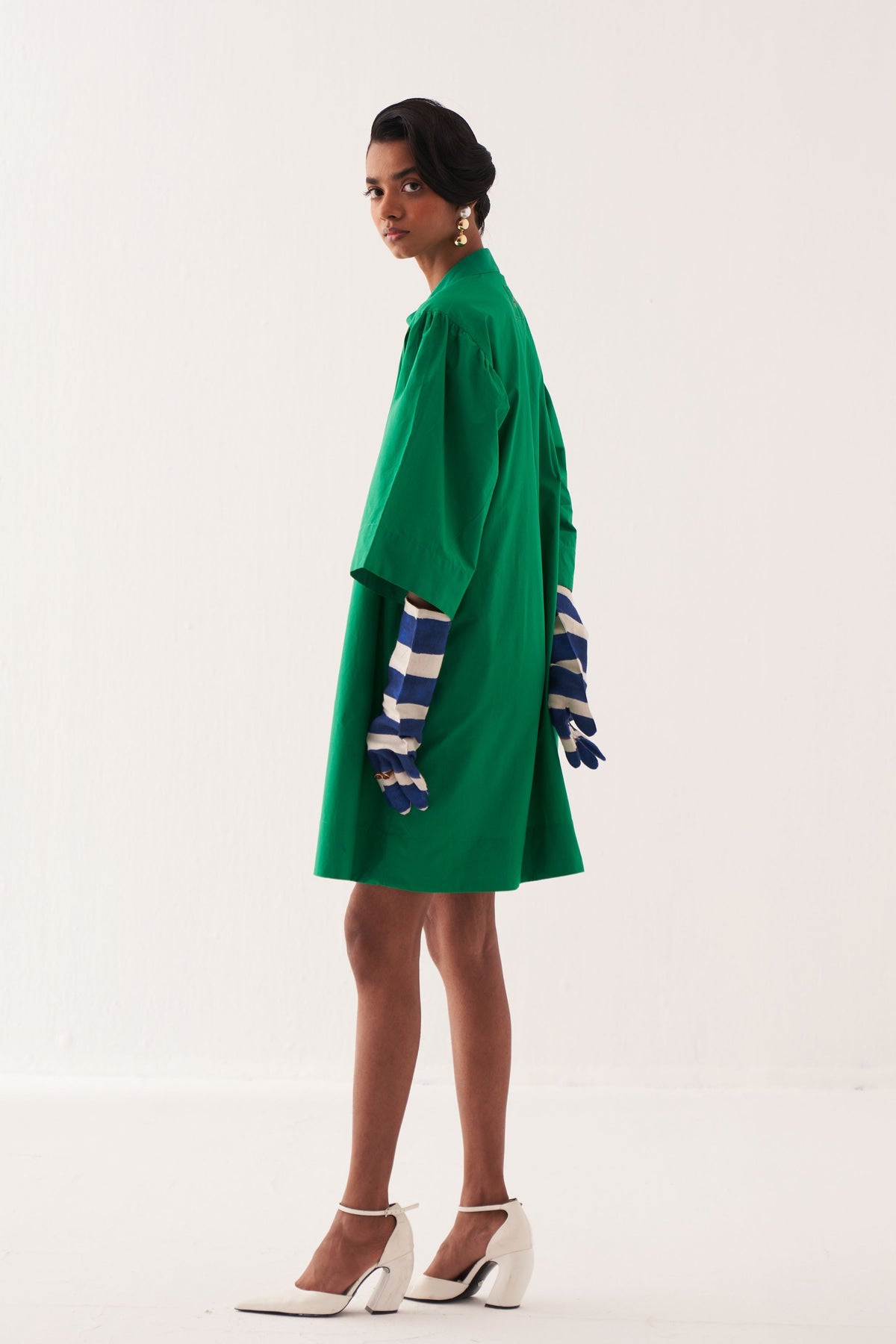 Emerald Applique Dress