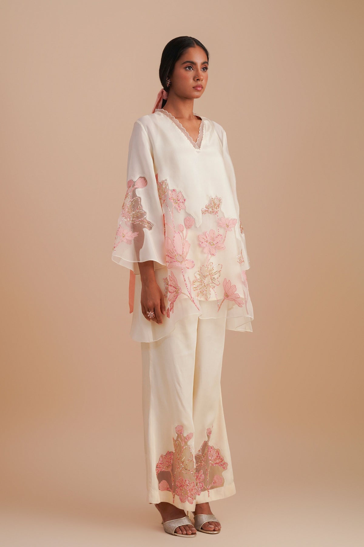 Floral Ecru Co-ord Set