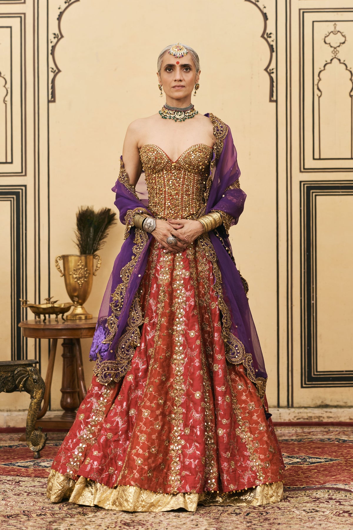 Do-Rang Organza Lehenga Set