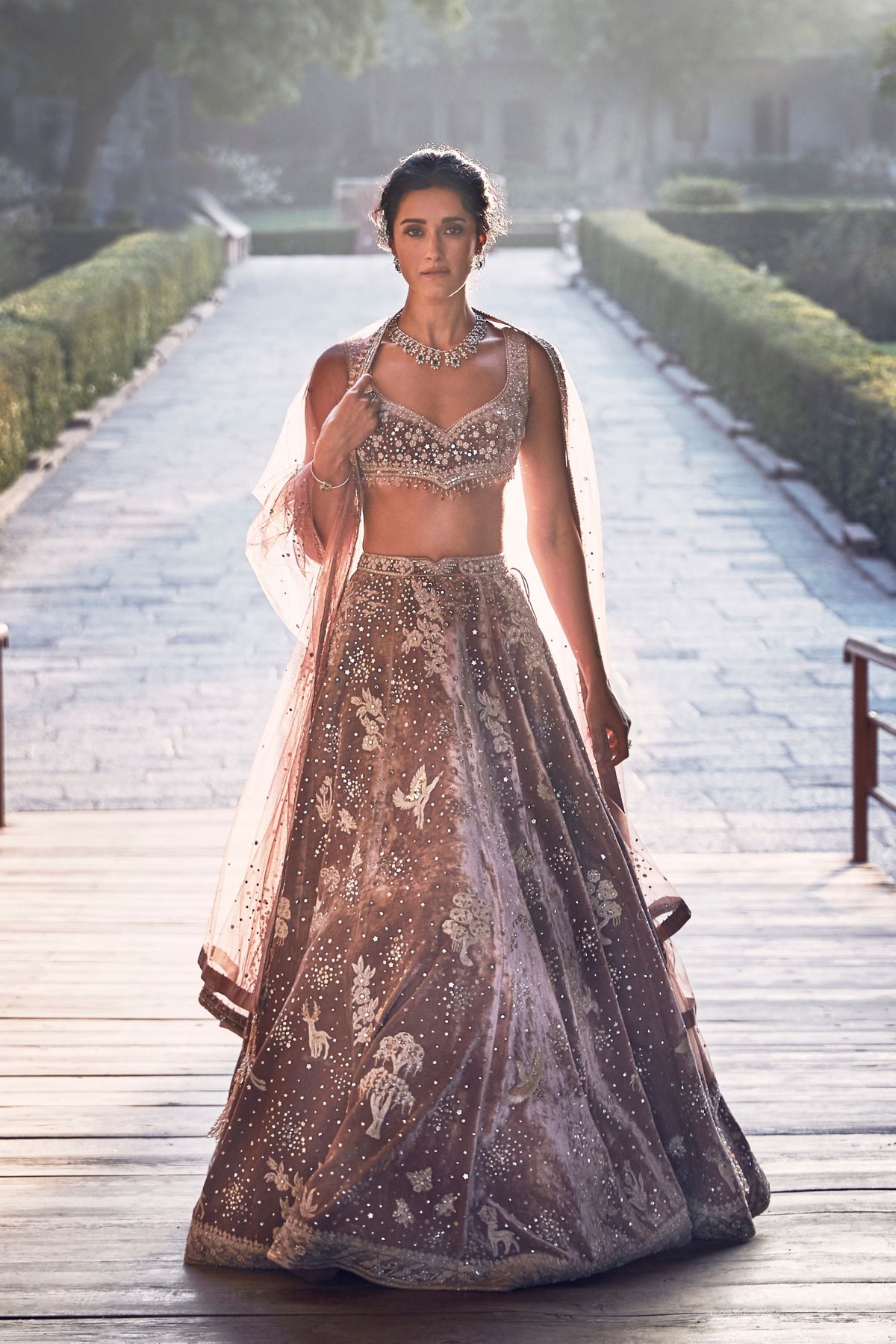 The French Rose Opus Lehenga Set