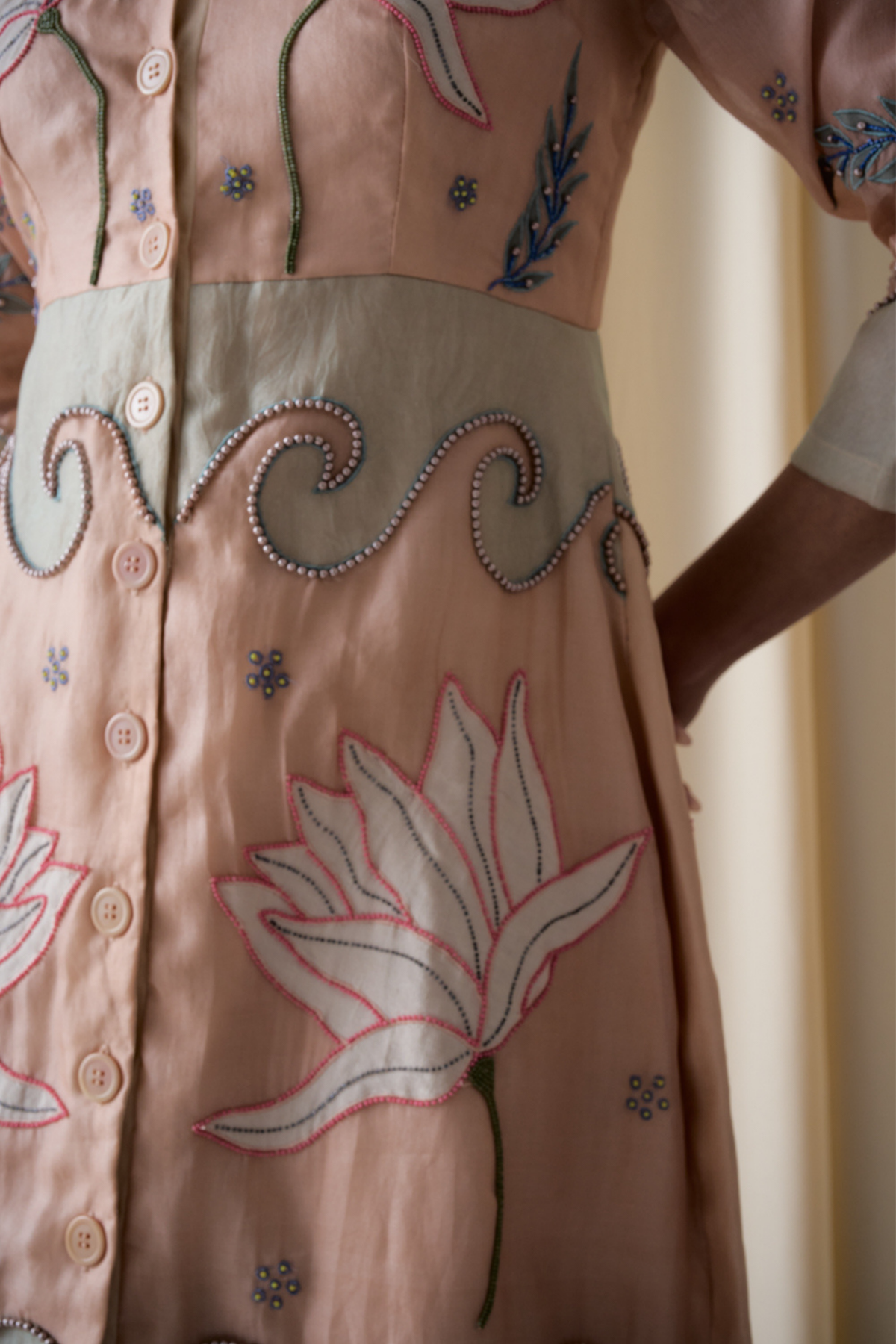 Elotia Peach Dress