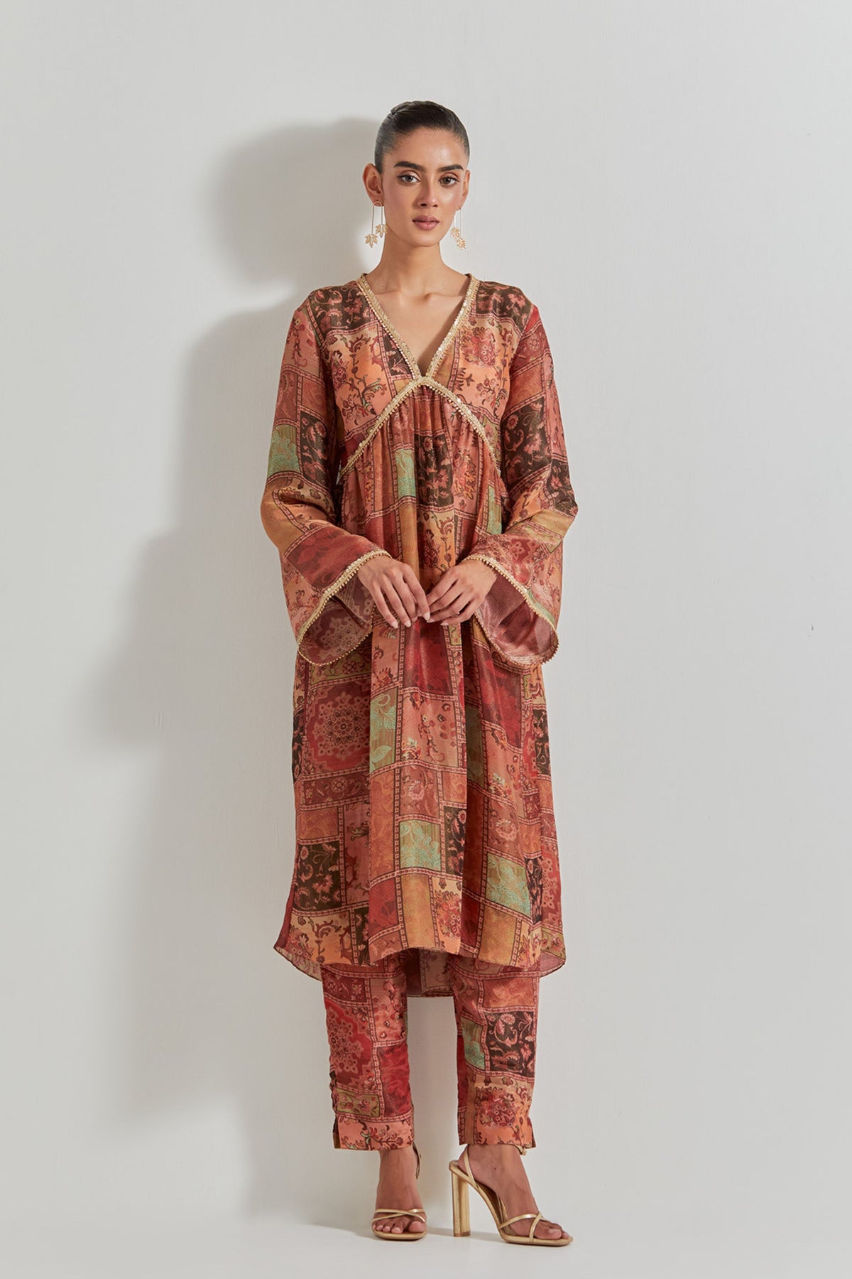 Tissue Chanderi Kurta Set