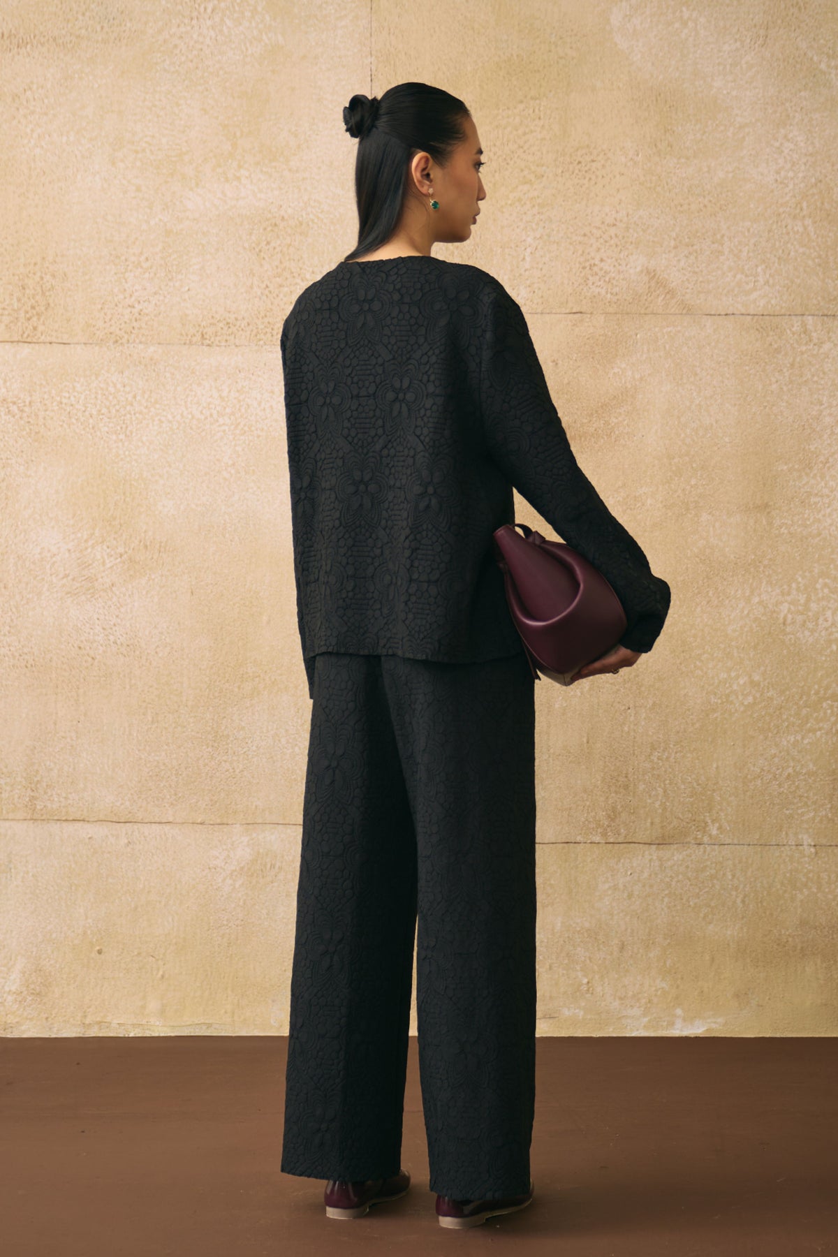 Black Ganni Co-ord Set