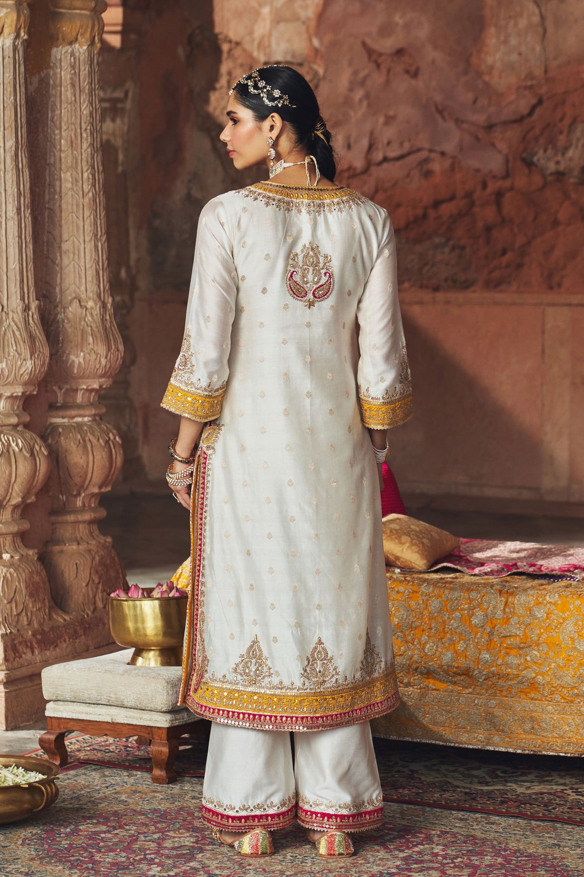 Sumaira Ivory Kurta Set