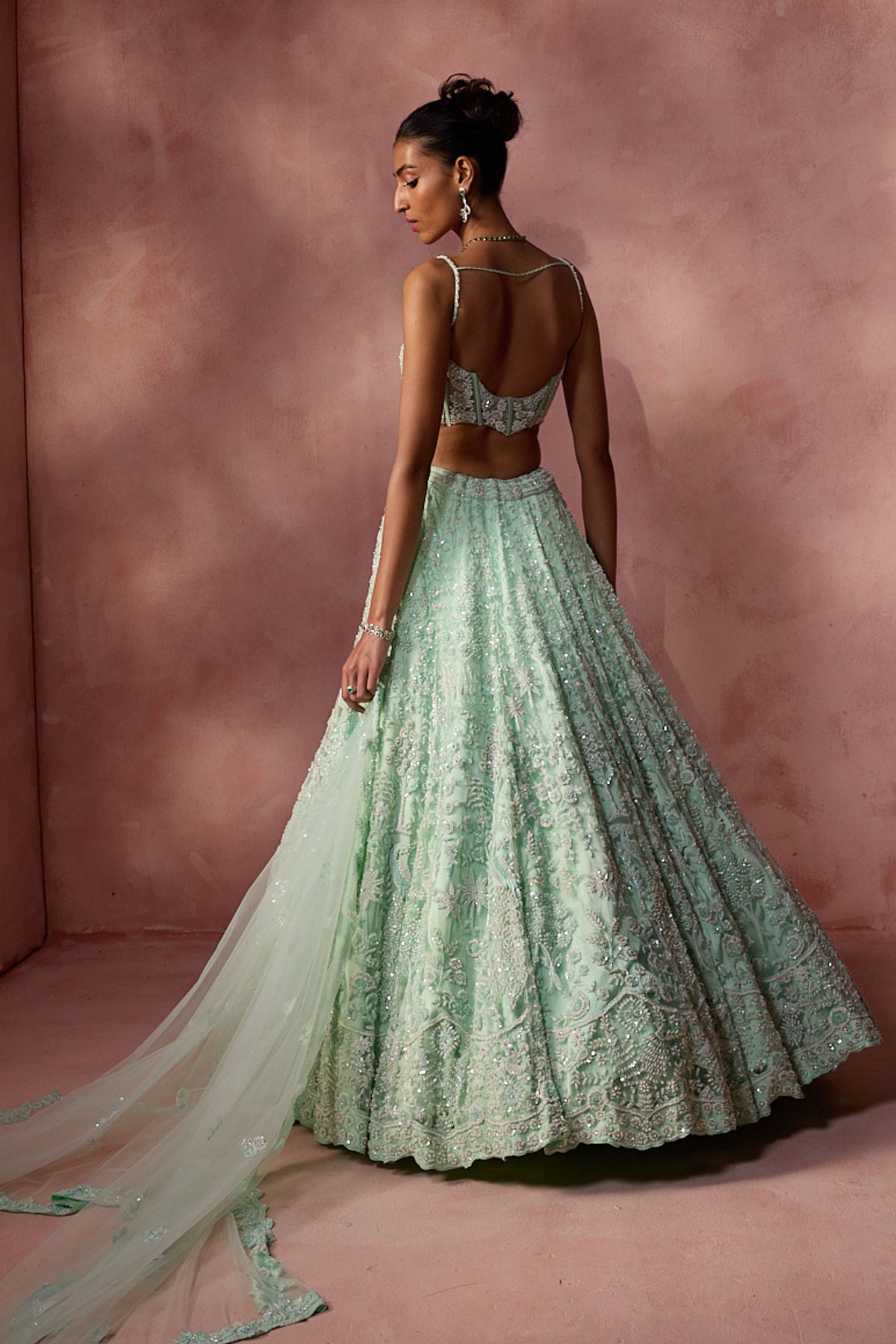 Mint Green Lehenga Set 