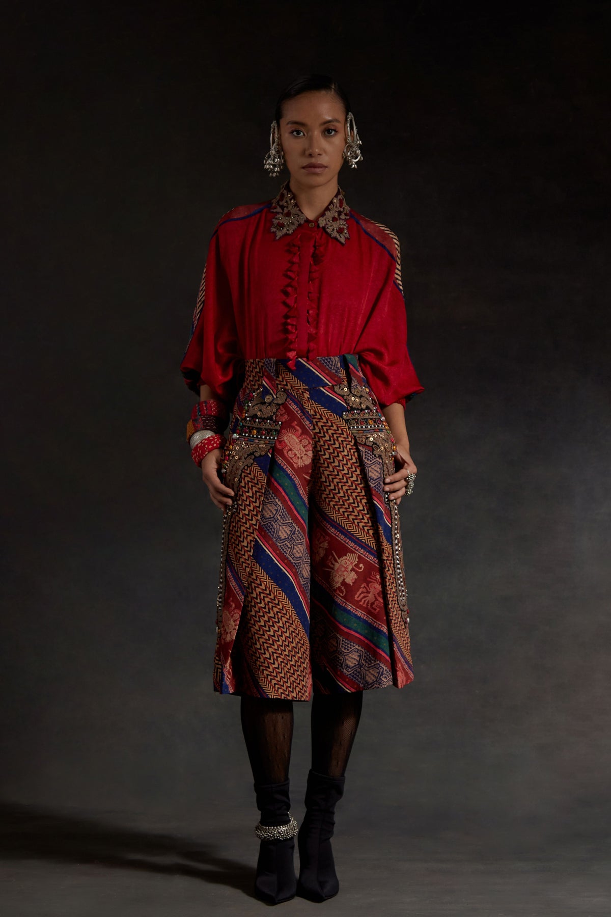 Mandala Shirt With Shorts