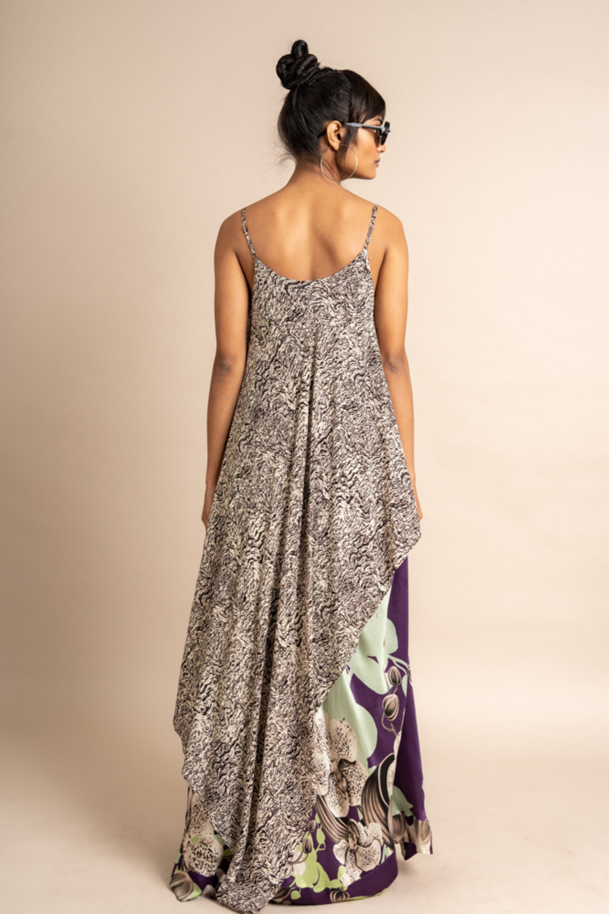 Aubergine Print Singlet Top