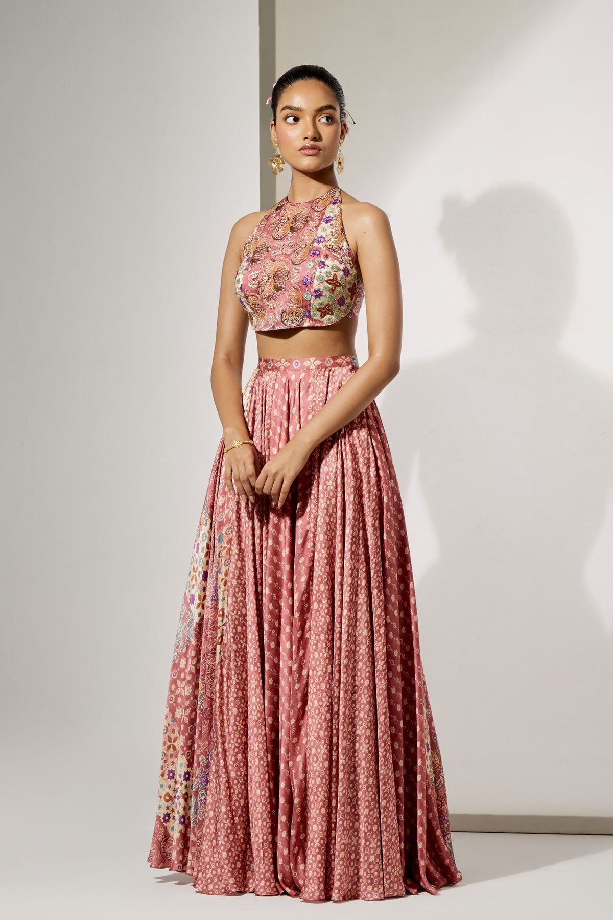 Rosewood Halter Skirt Set