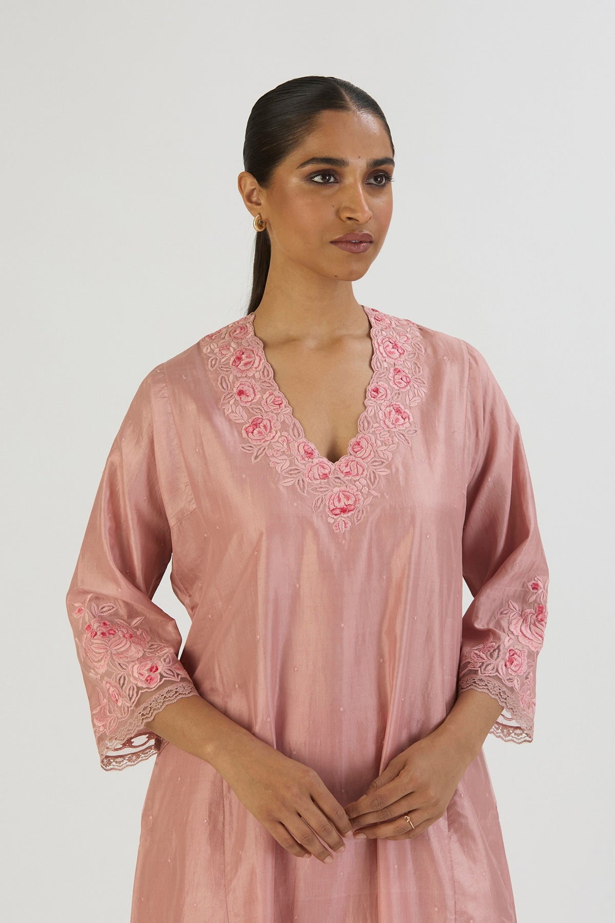 Pink Ikaya Kurta and Pant