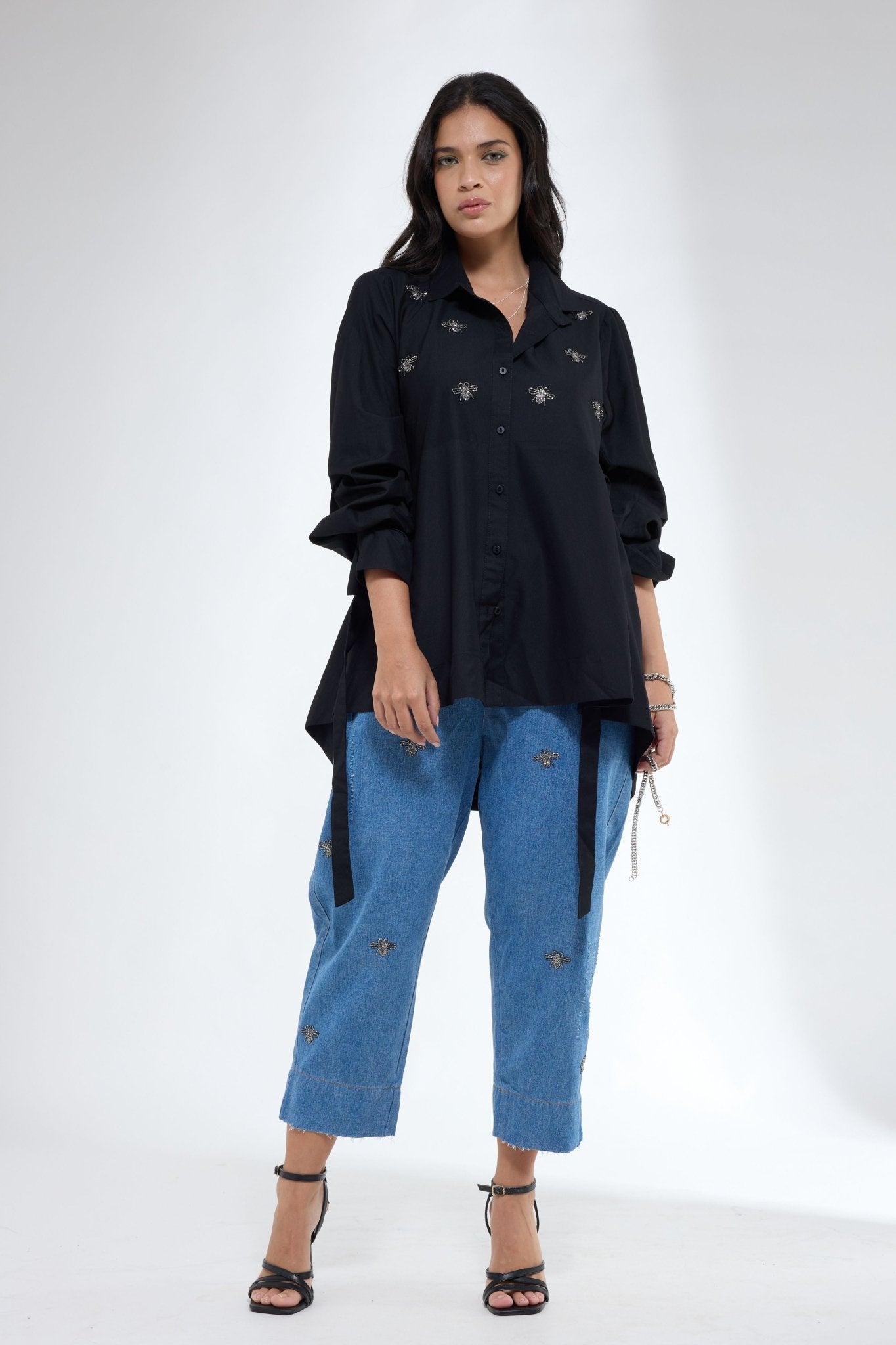 Shirt With Bug Motif - Krati Jain - Elahe