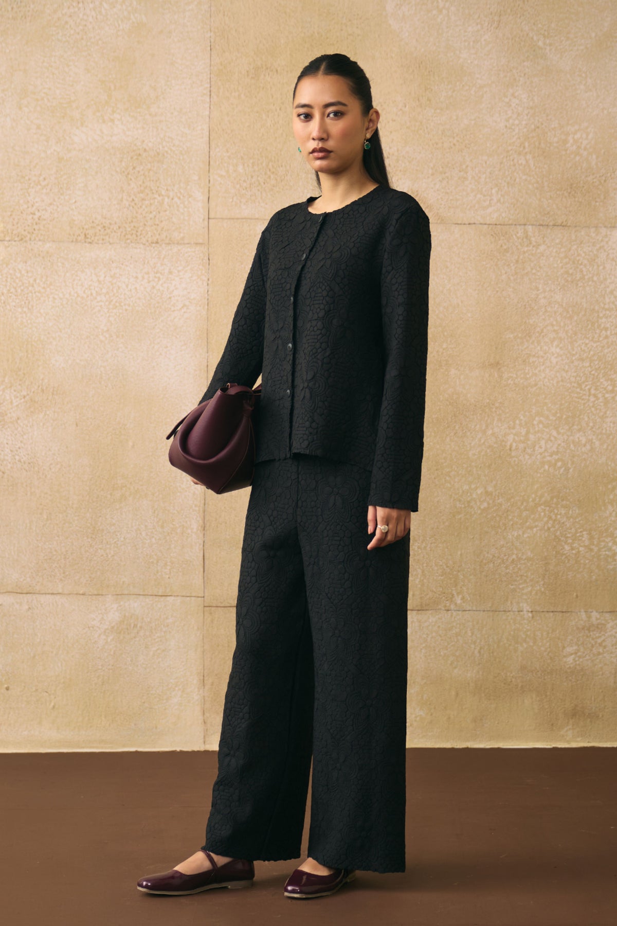 Black Ganni Co-ord Set