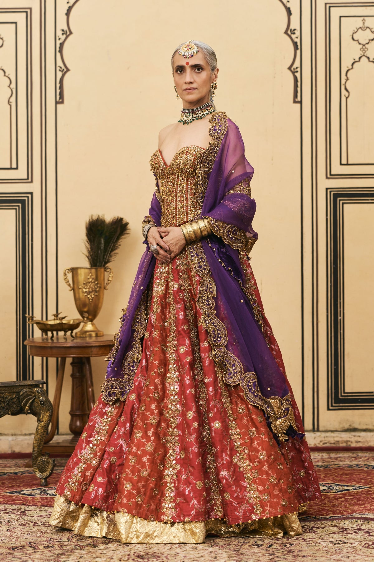 Do-Rang Organza Lehenga Set