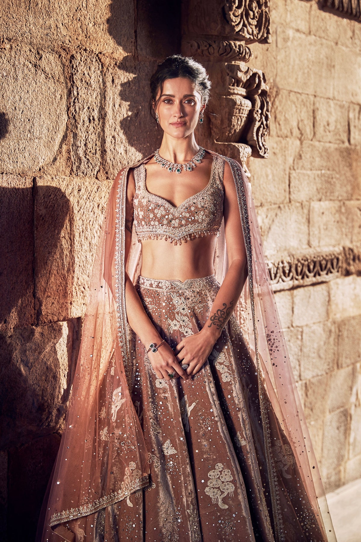 The French Rose Opus Lehenga Set