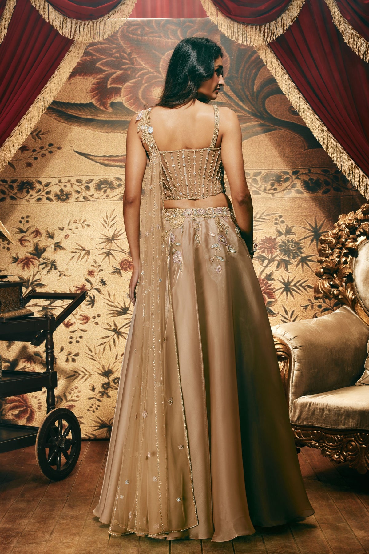Minerva Gold Lehenga Set
