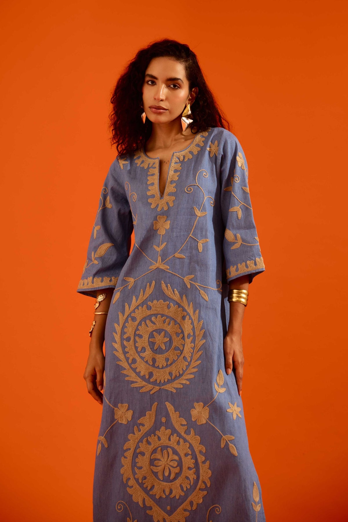 Denim Blue Maxi Dress