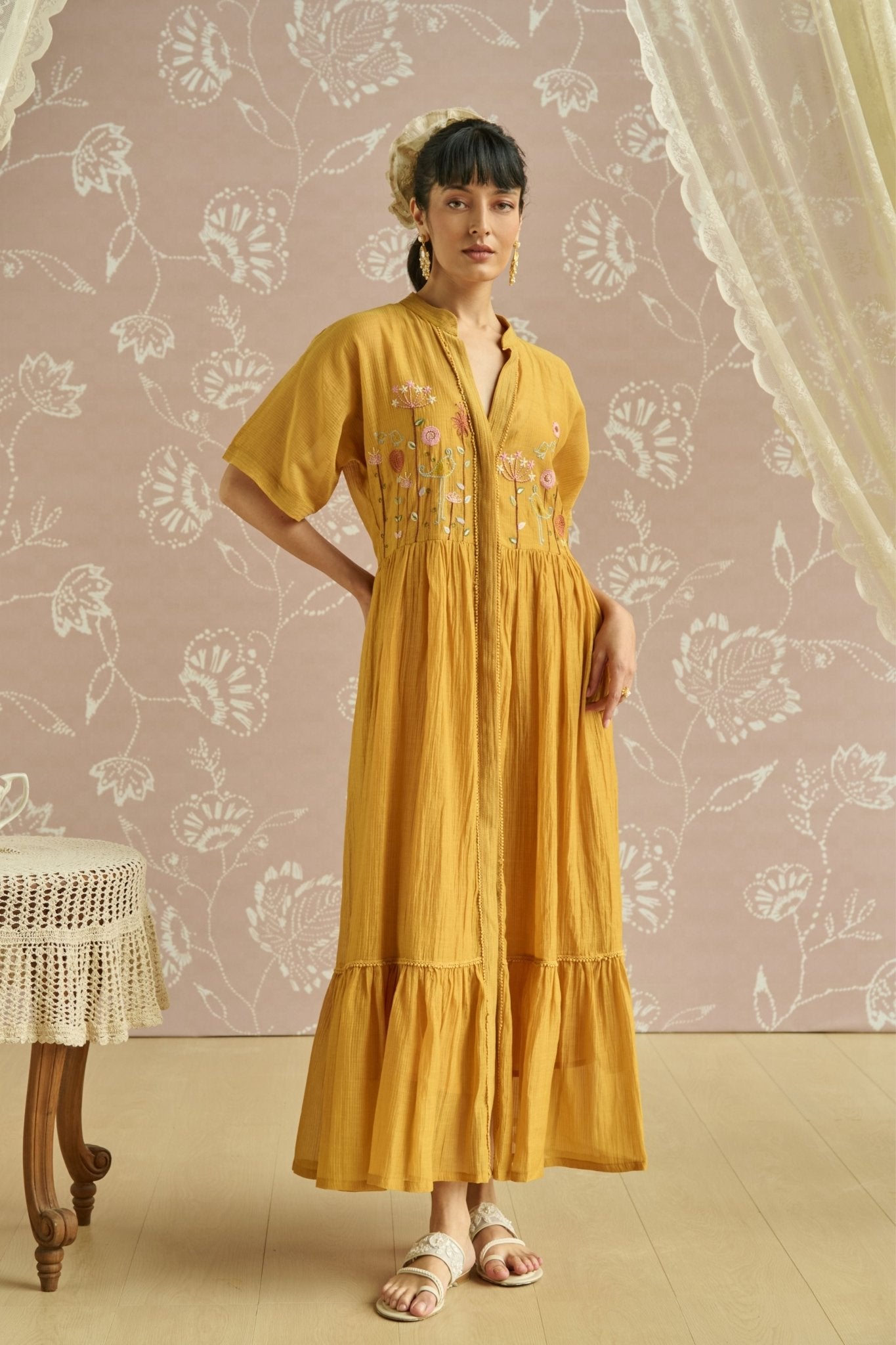 Yellow Azra Dress Set - Kritika Dawar - Elahe
