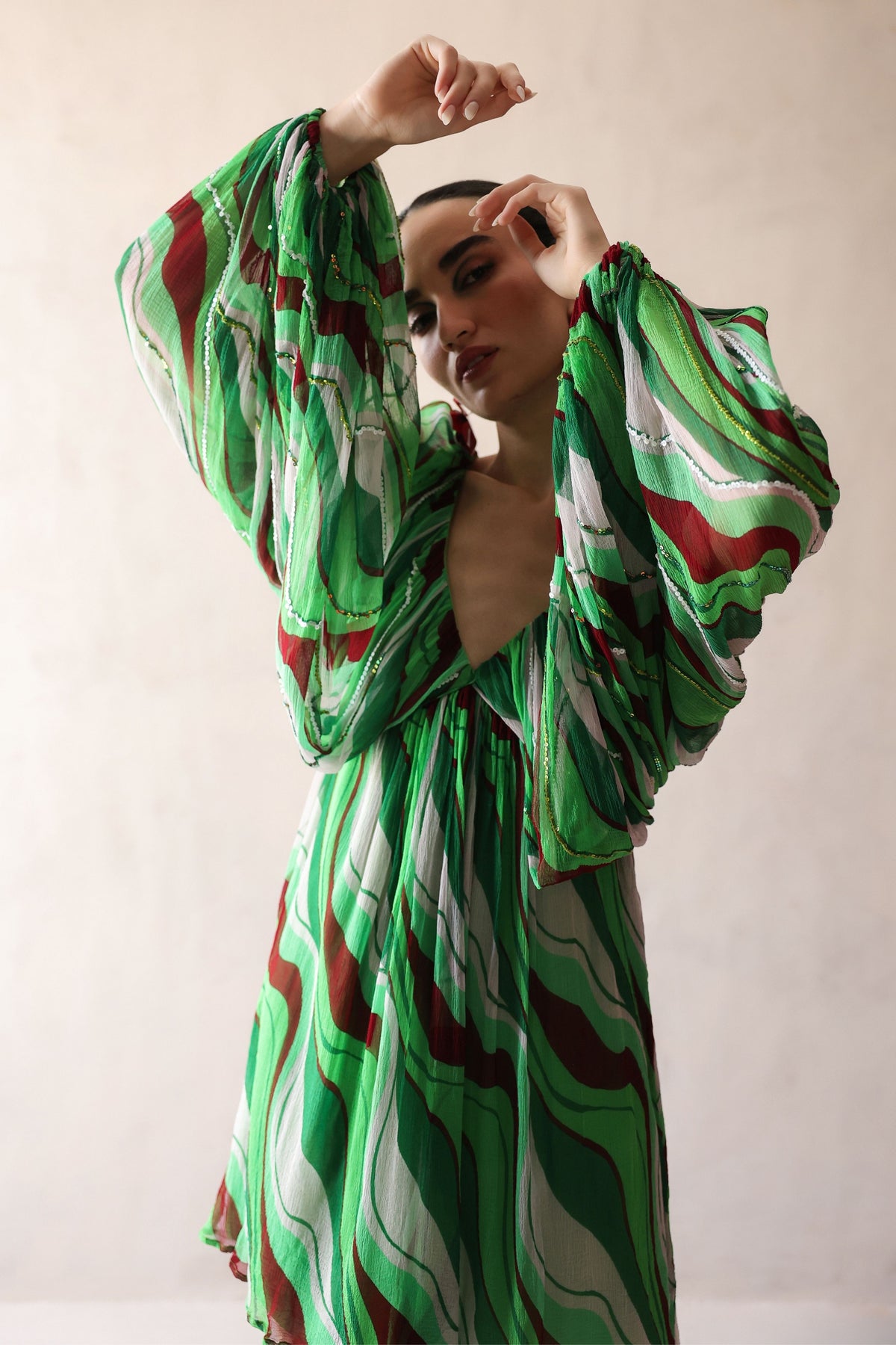 California Green Mini Dress