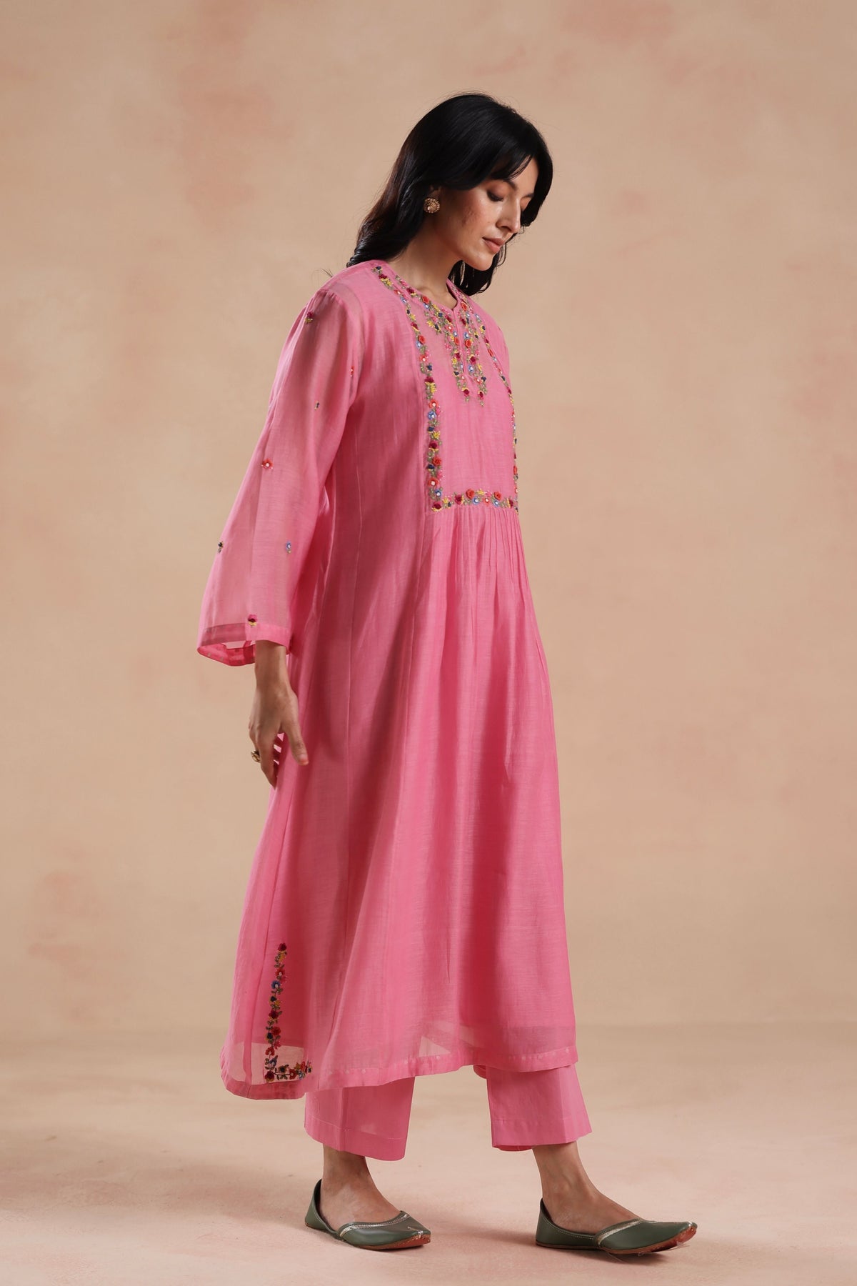 Jheel Pink Kurta Set