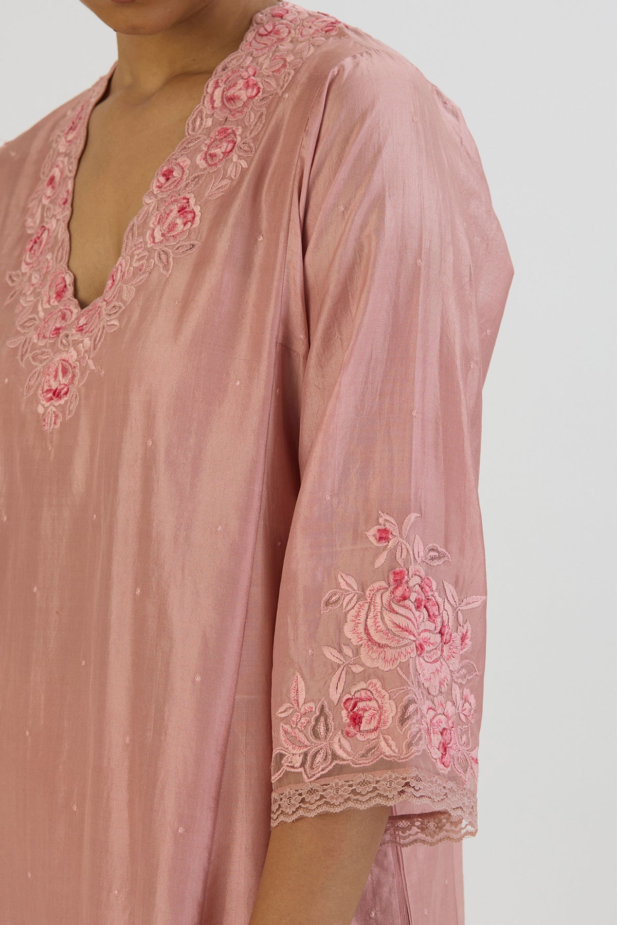 Pink Ikaya Kurta and Pant