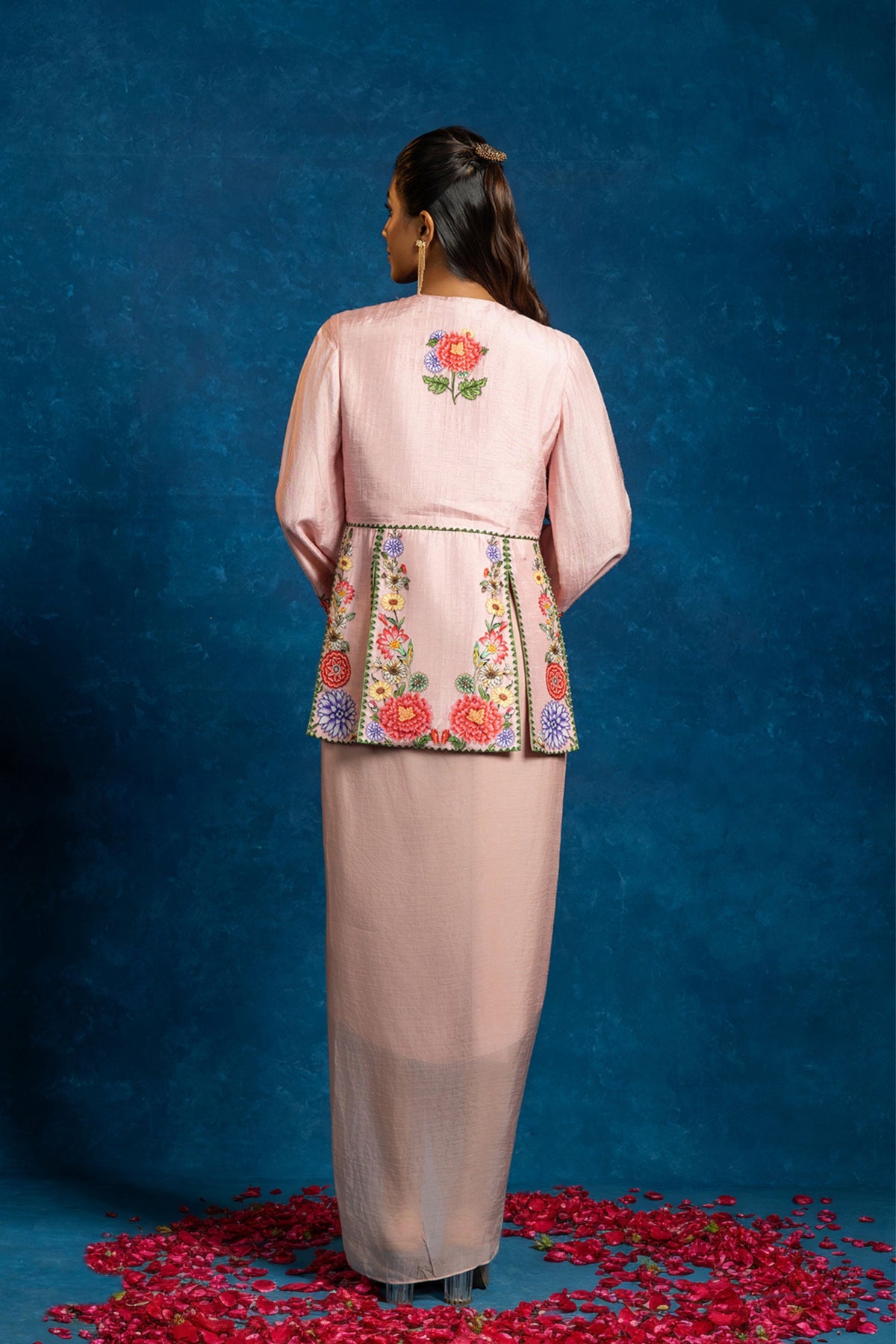 Yellow Baghira Peplum Set