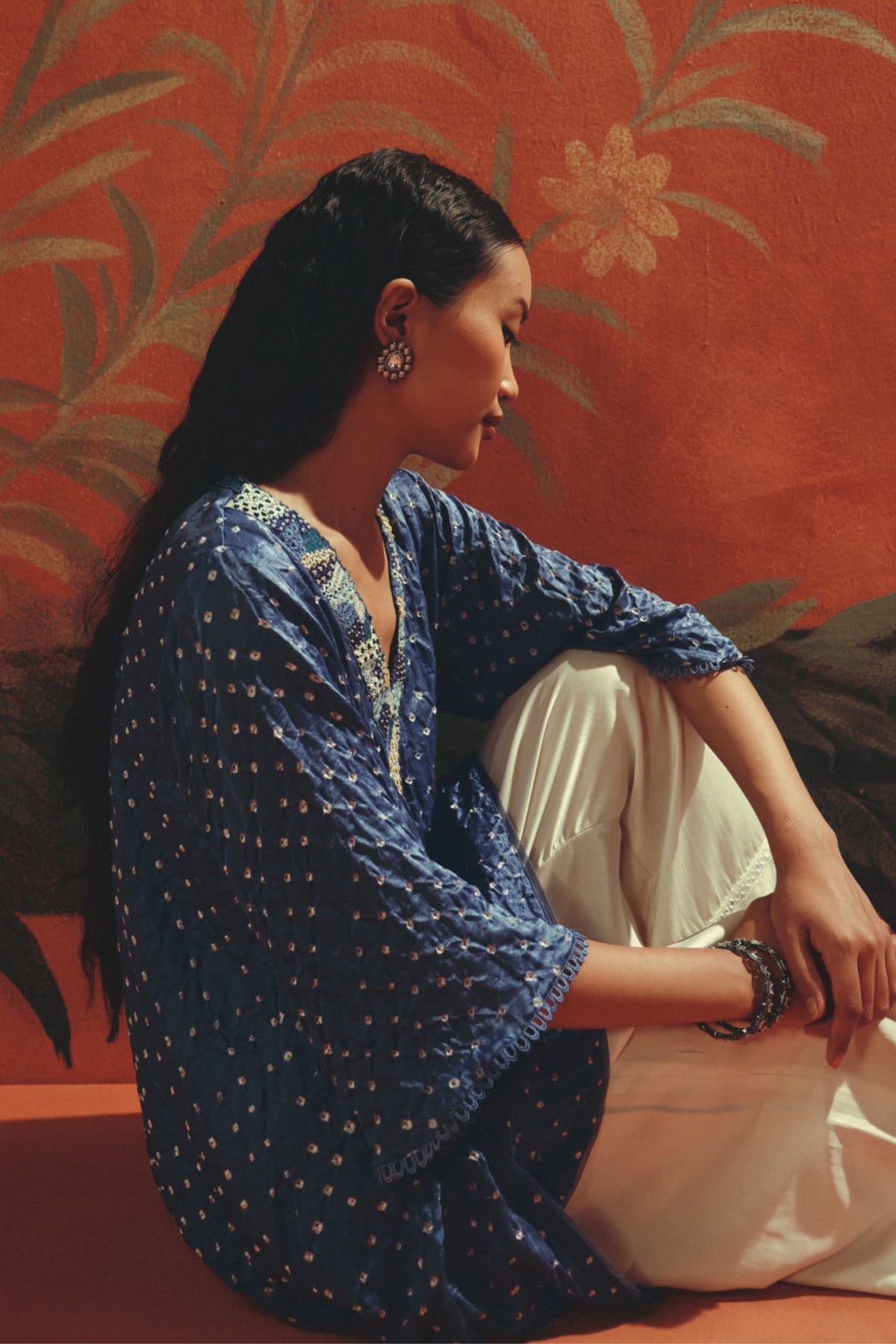 Long V Neck Tunic