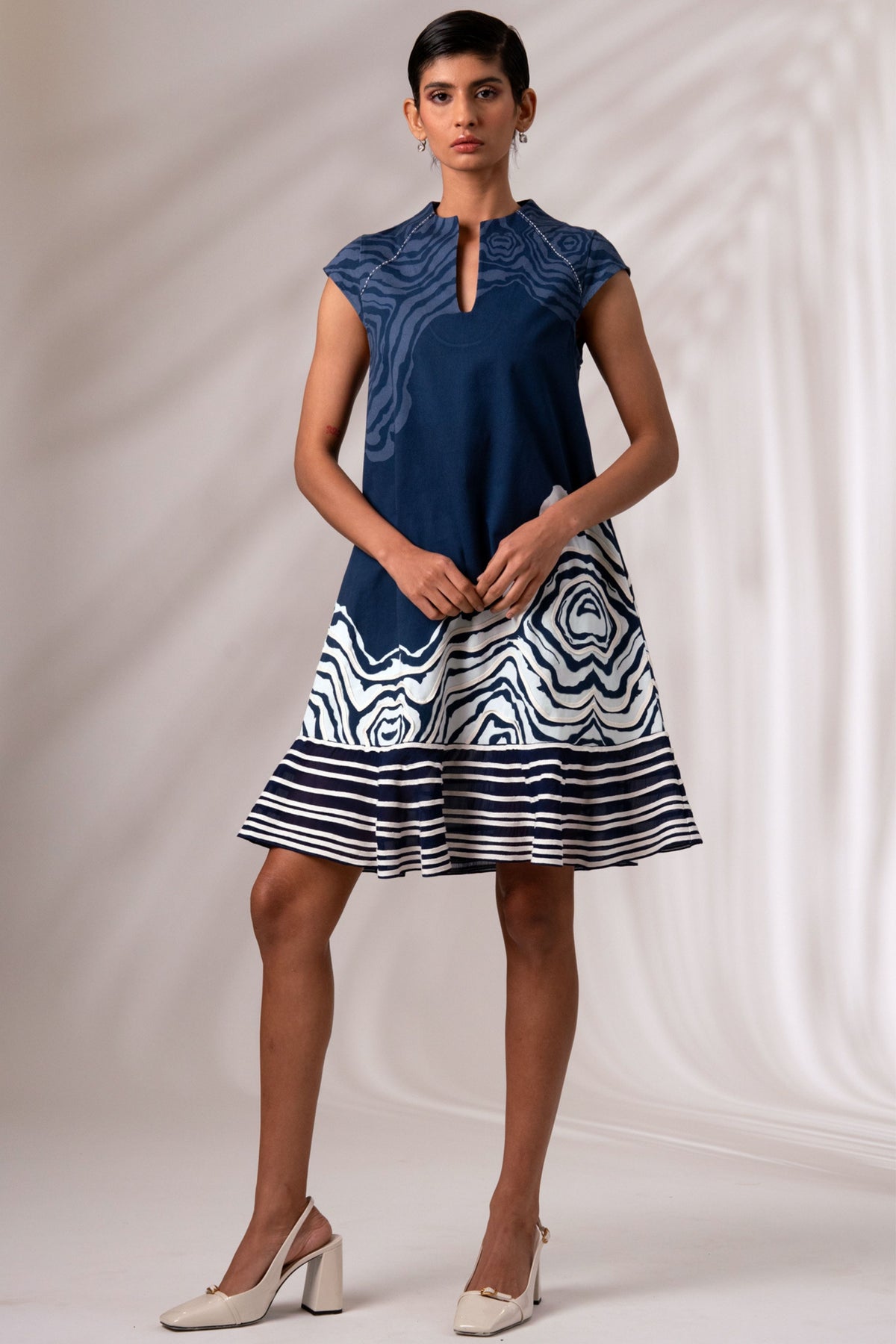 Yara Bottom Swirl Short Dress