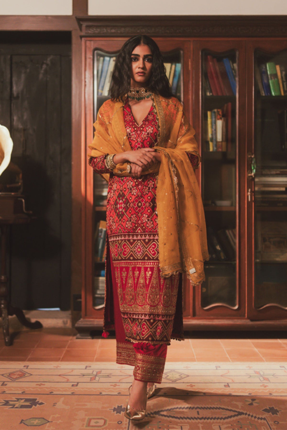 Nupur Rust Kurta Set