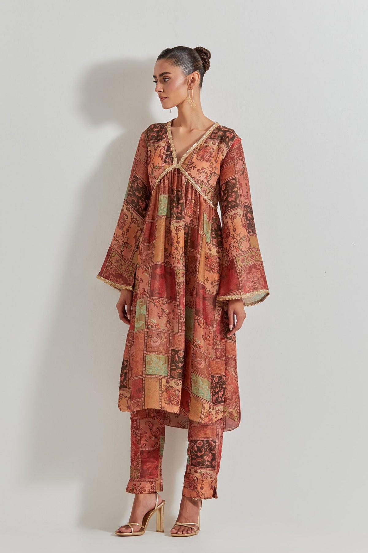 Tissue Chanderi Kurta Set