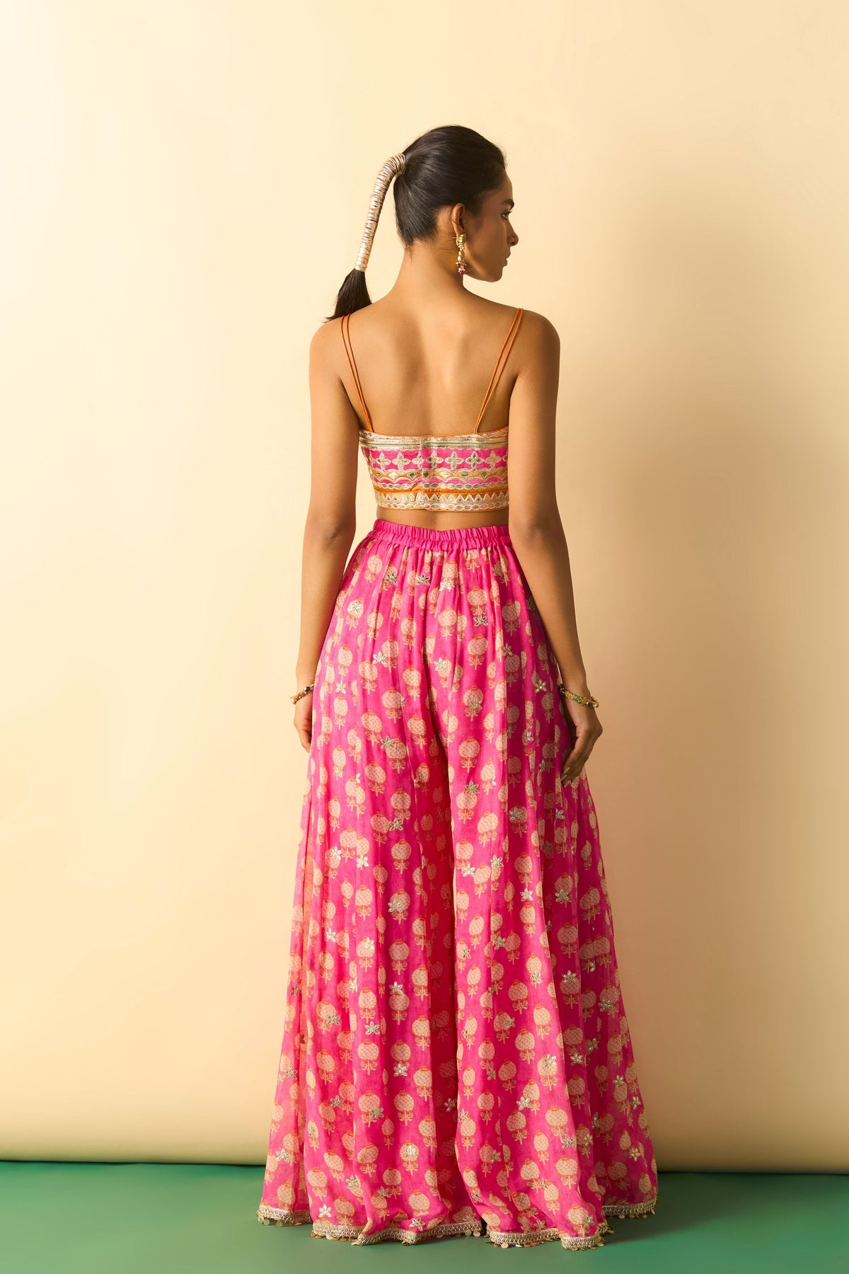 Pink Dharika Cape Set