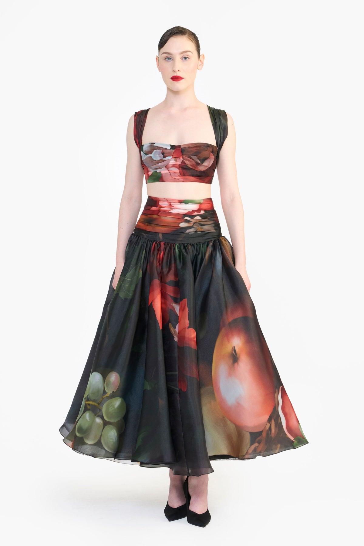 Draped Bustier Top