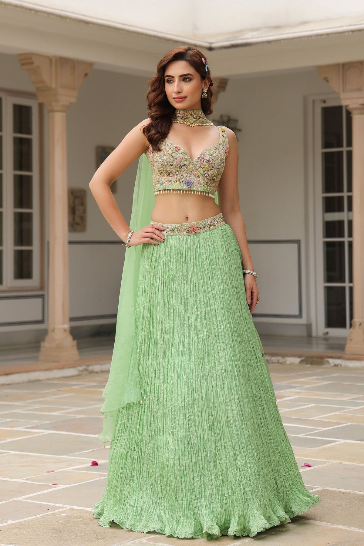 Gulzar Choker Lehenga Set