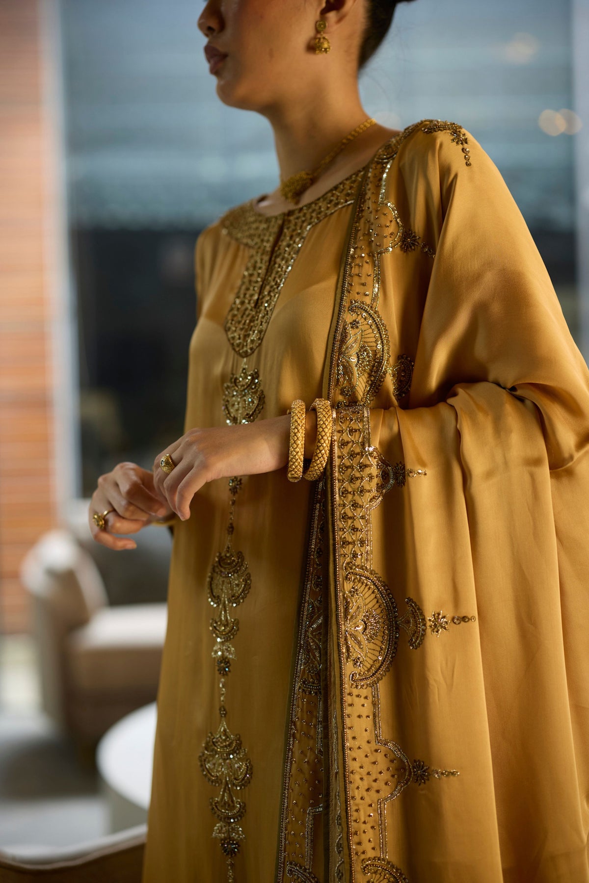 Mustard Prana Kurta Set