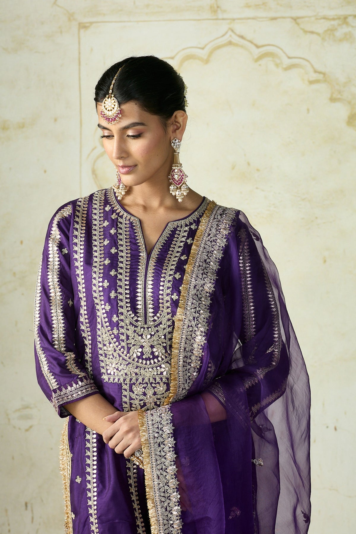 Purple Lakshmi Kurta Set