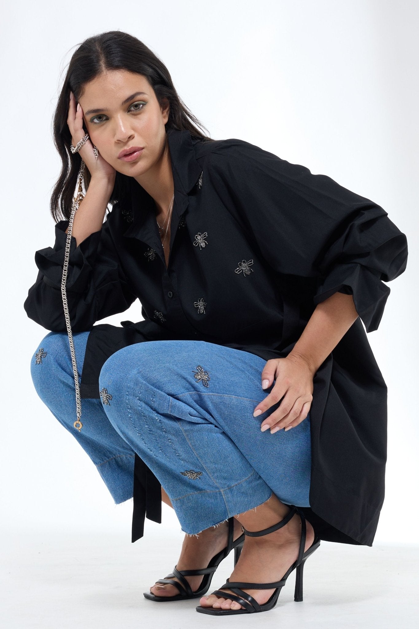 Shirt With Bug Motif - Krati Jain - Elahe