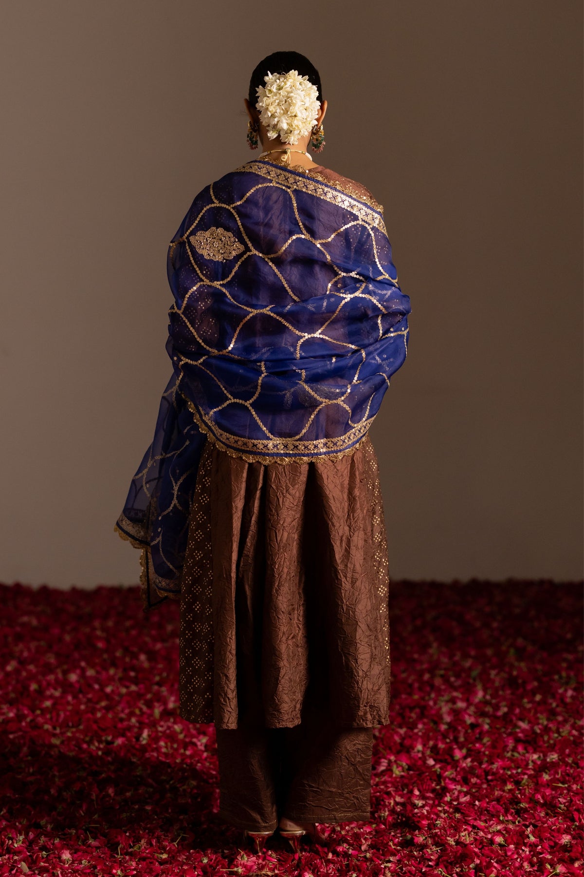 Panelled Anarkali Tie-Up Set