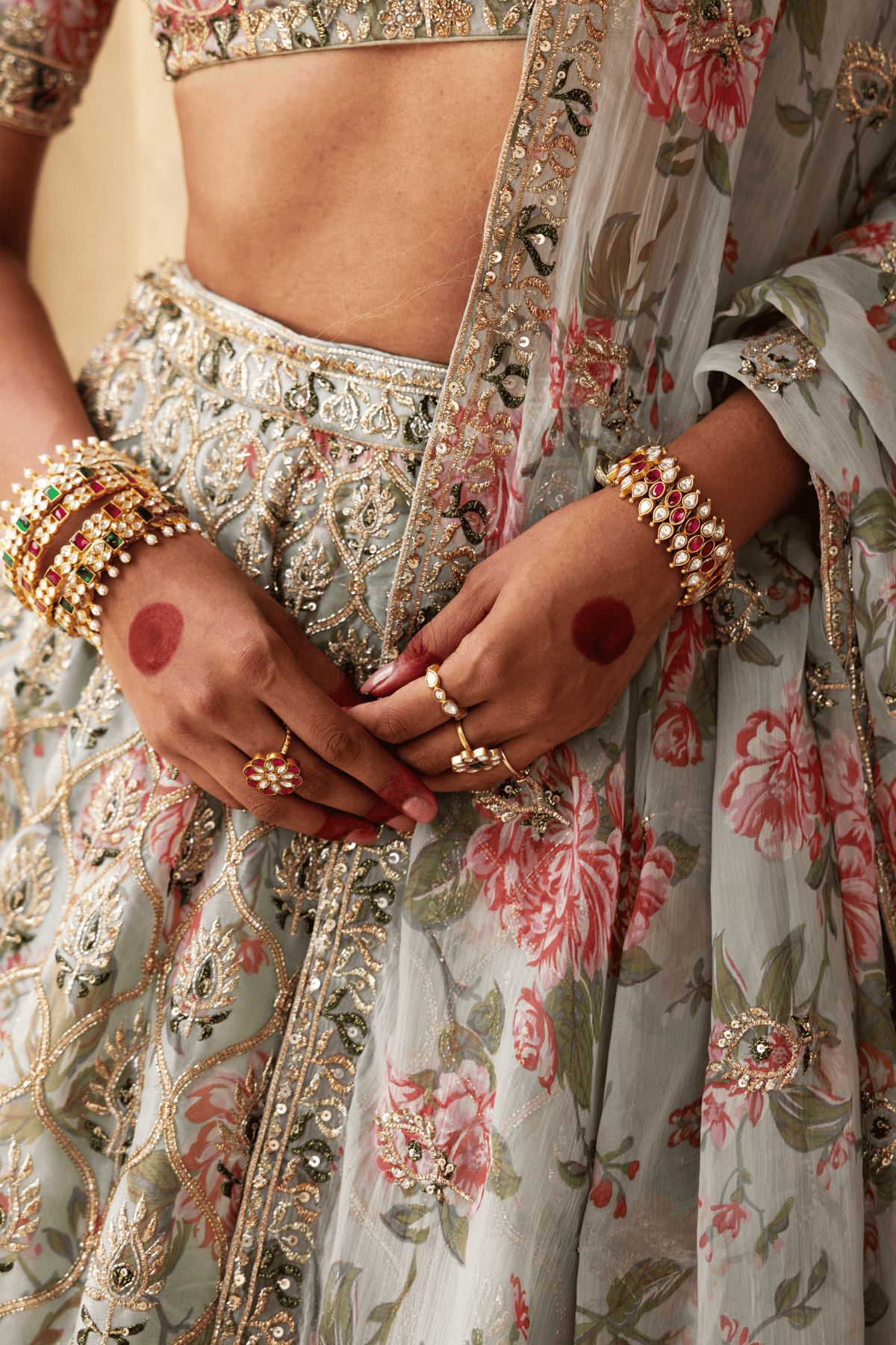 Floral Bridal Lehenga