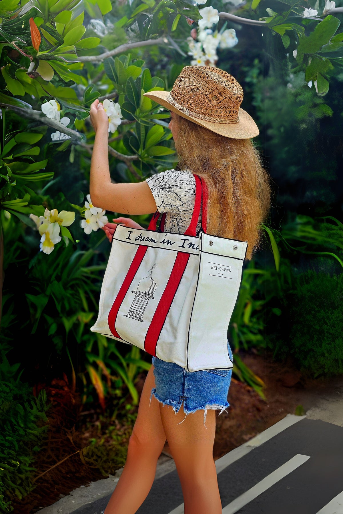 The India Tote in Poppy Red Bag