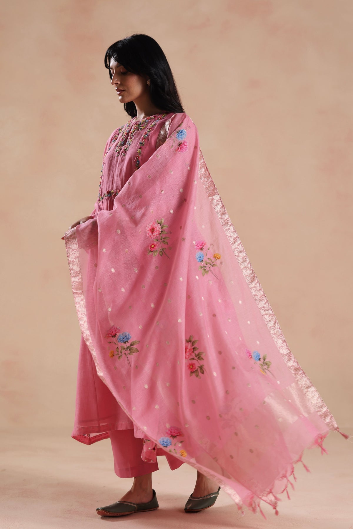 Jheel Pink Kurta Set