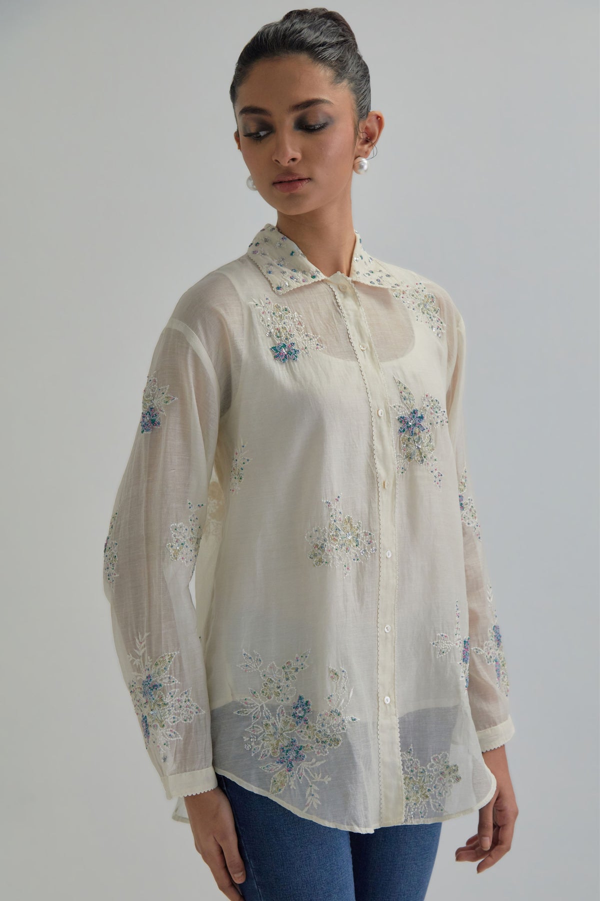 Blue Cotton Shirt