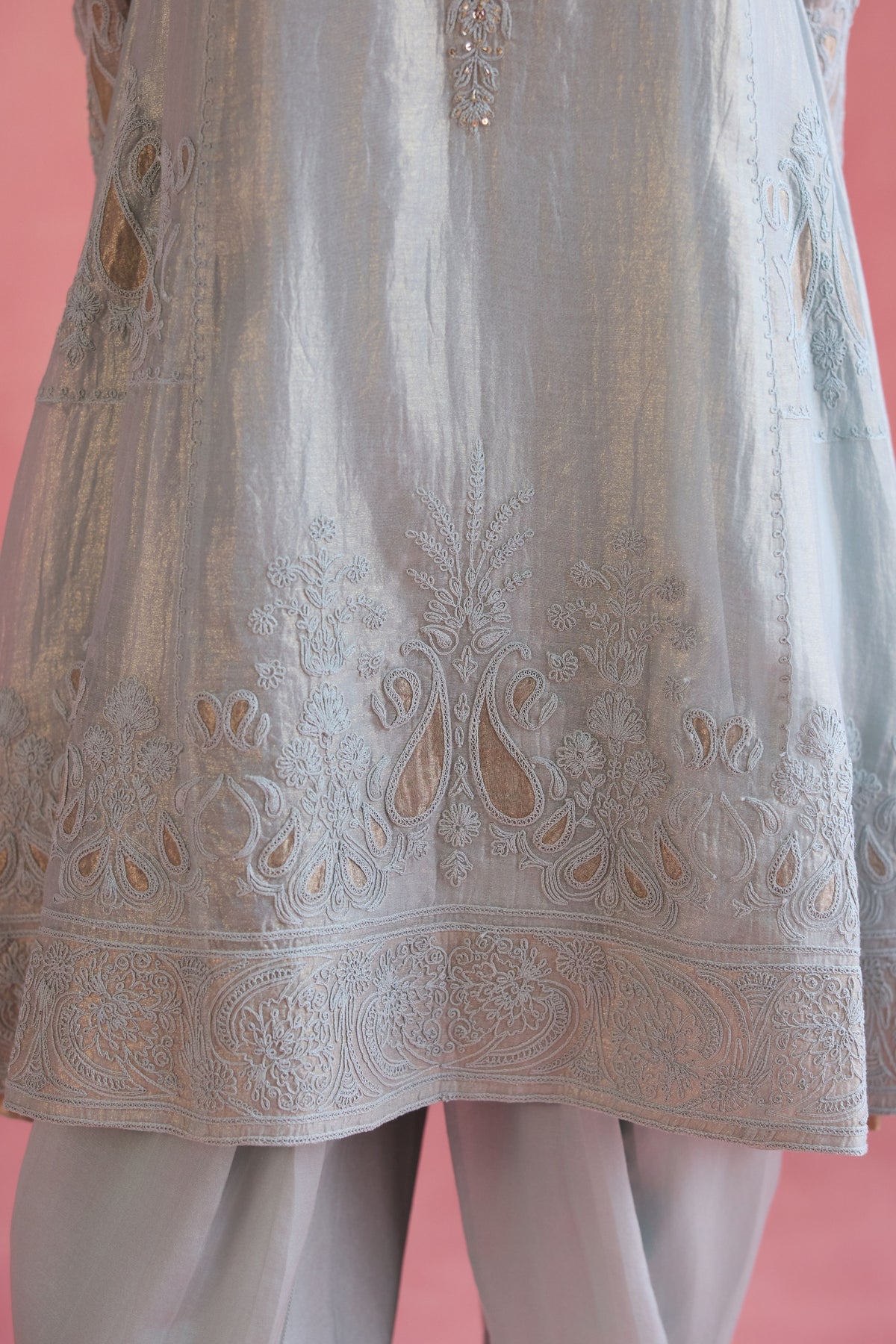 Fiza Blue Dhoti Set