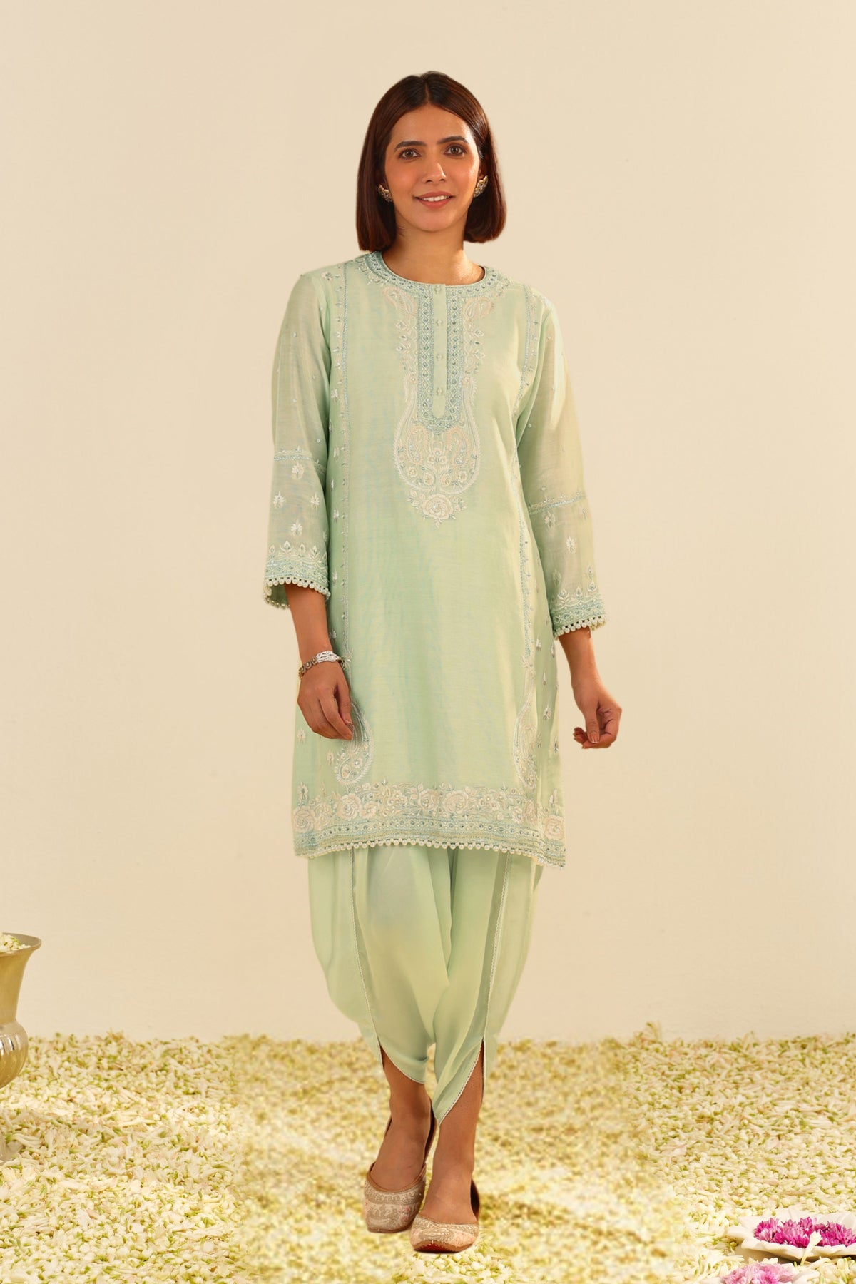 Zahra Mint Green Kurta Set