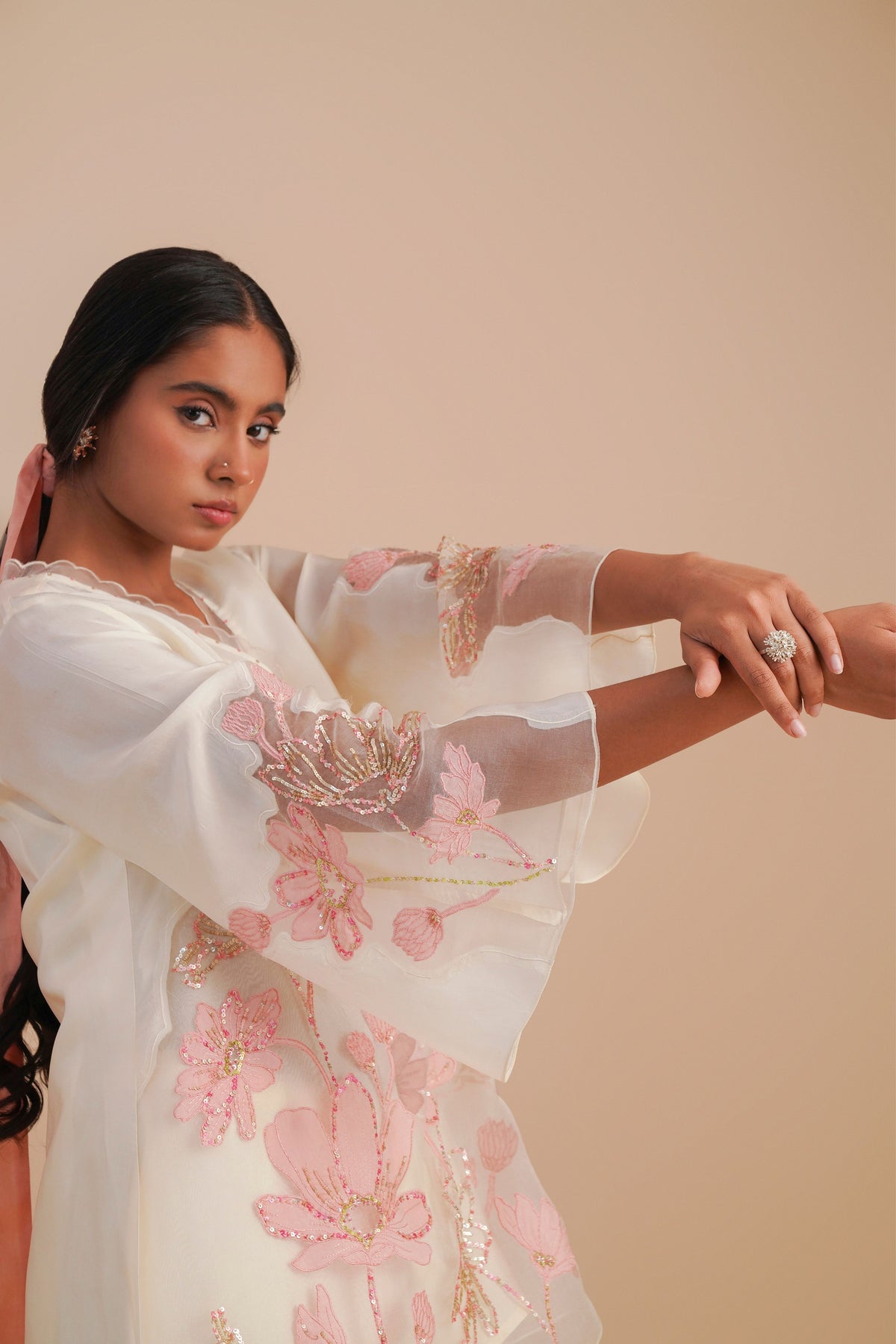 Floral Ecru Co-ord Set