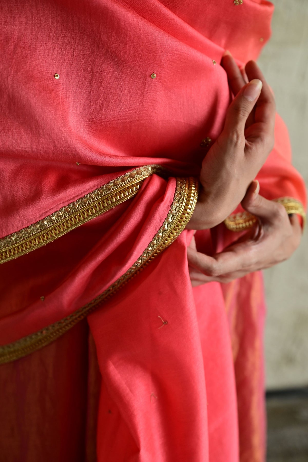 Pink Chanderi Shaded Dupatta
