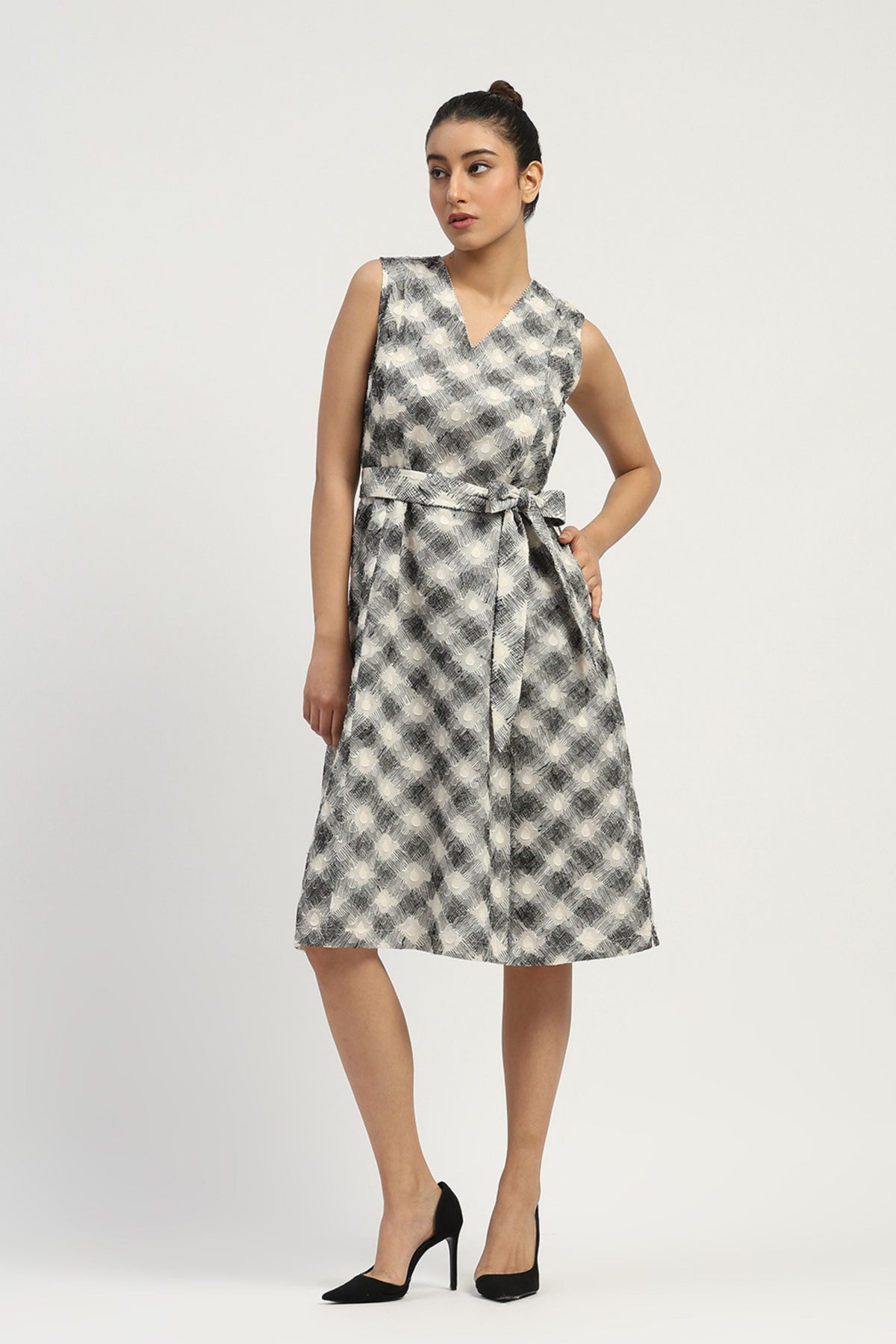 Lattice Cutwork Dress