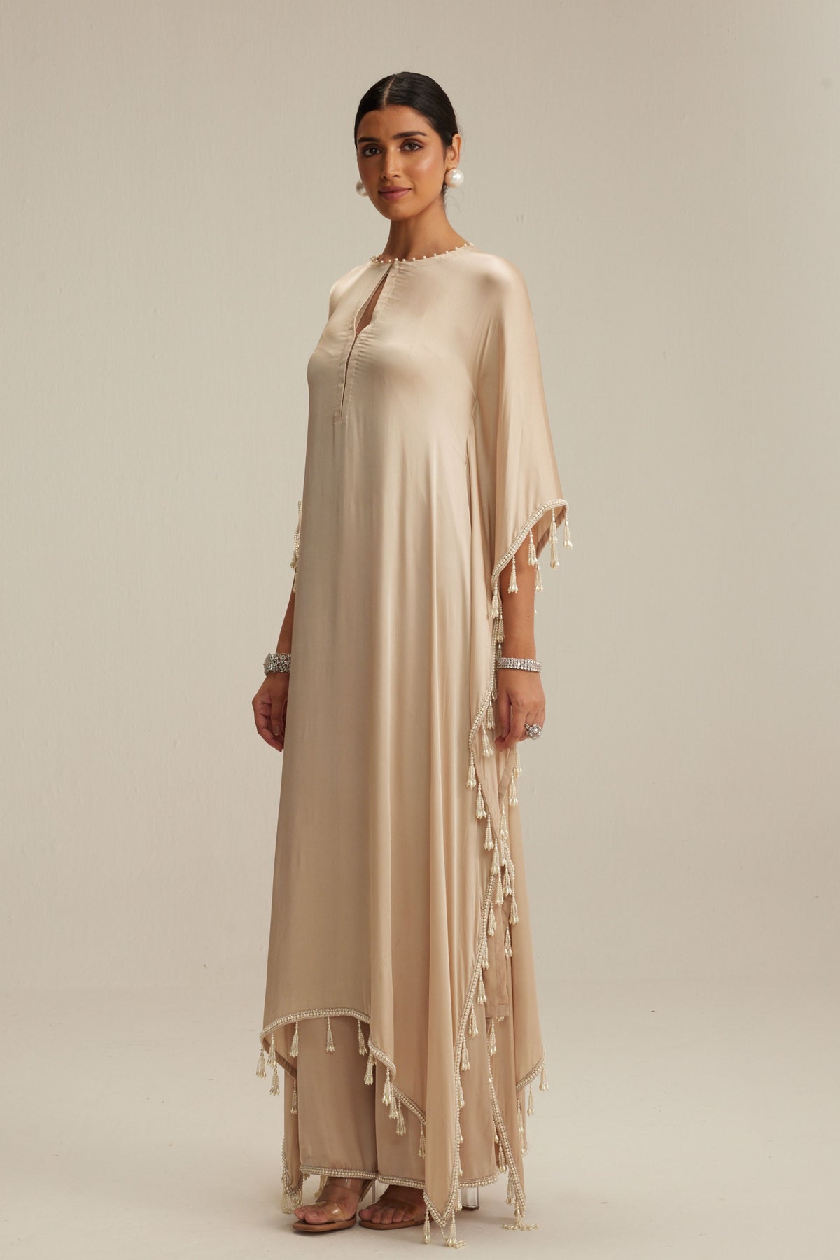 Light Beige Kaftaan Set