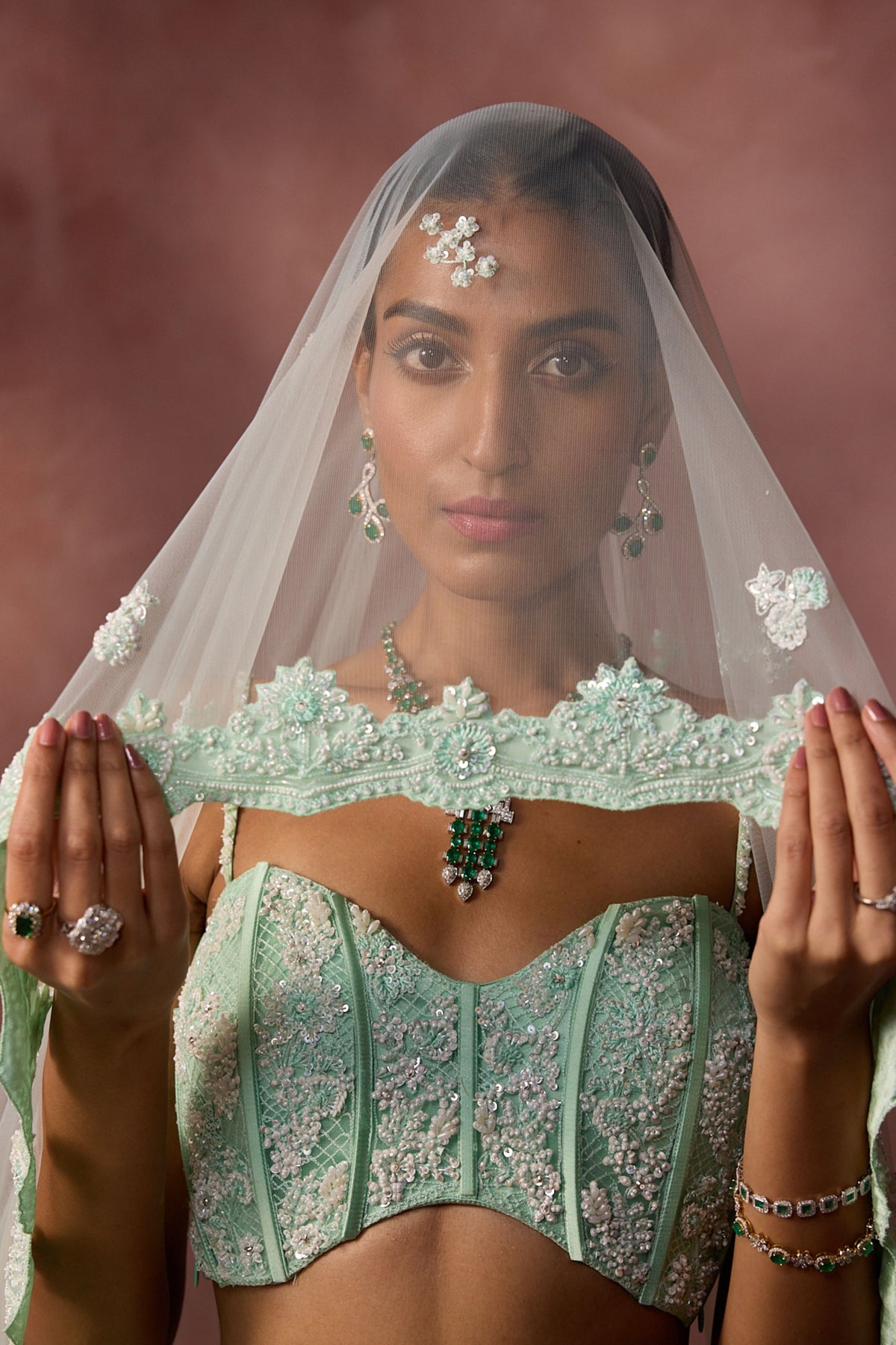Mint Green Lehenga Set 