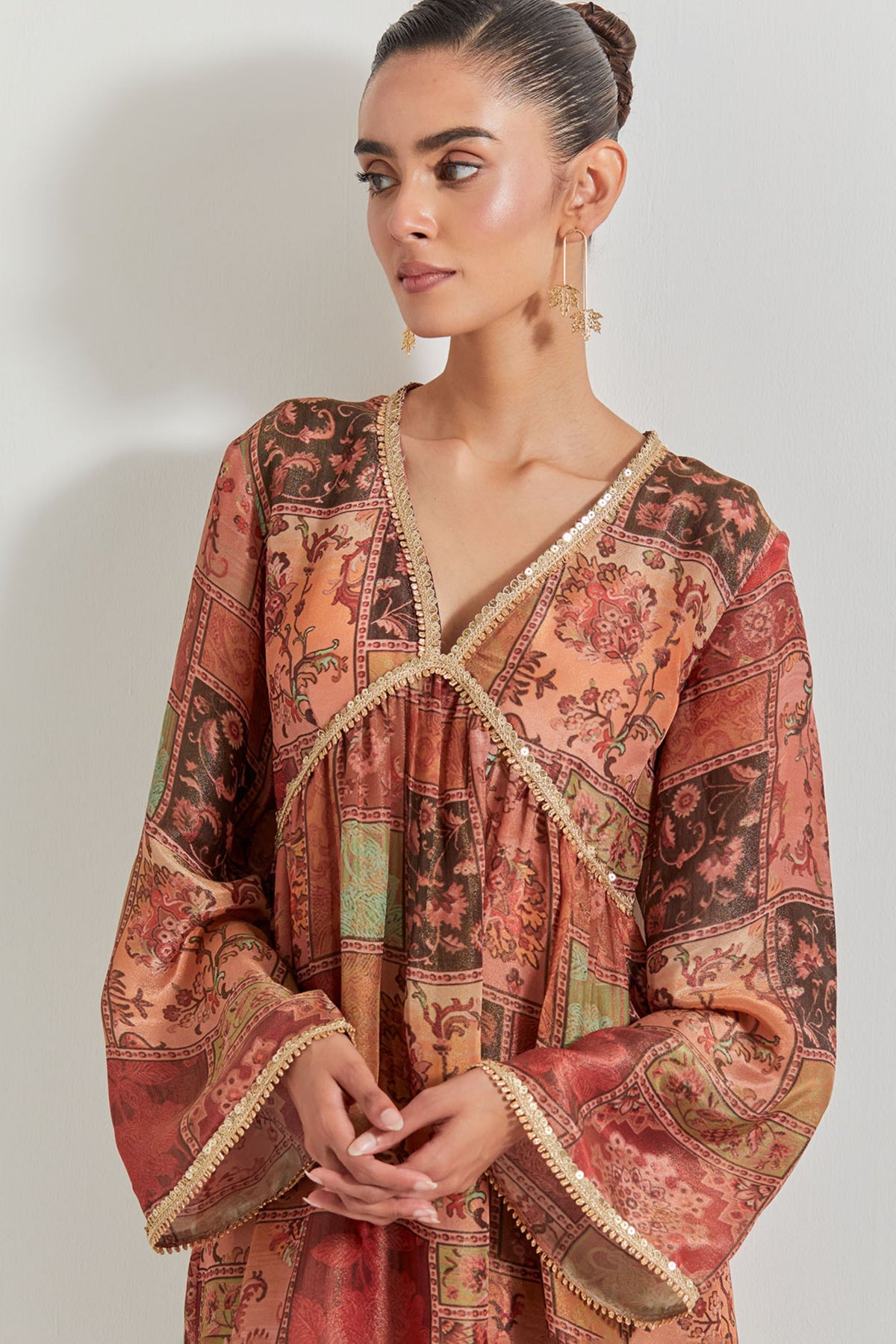 Tissue Chanderi Kurta Set