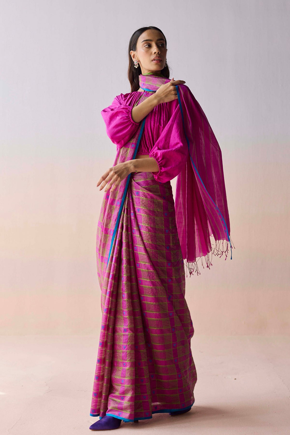 Heartglow Jamdani Saree