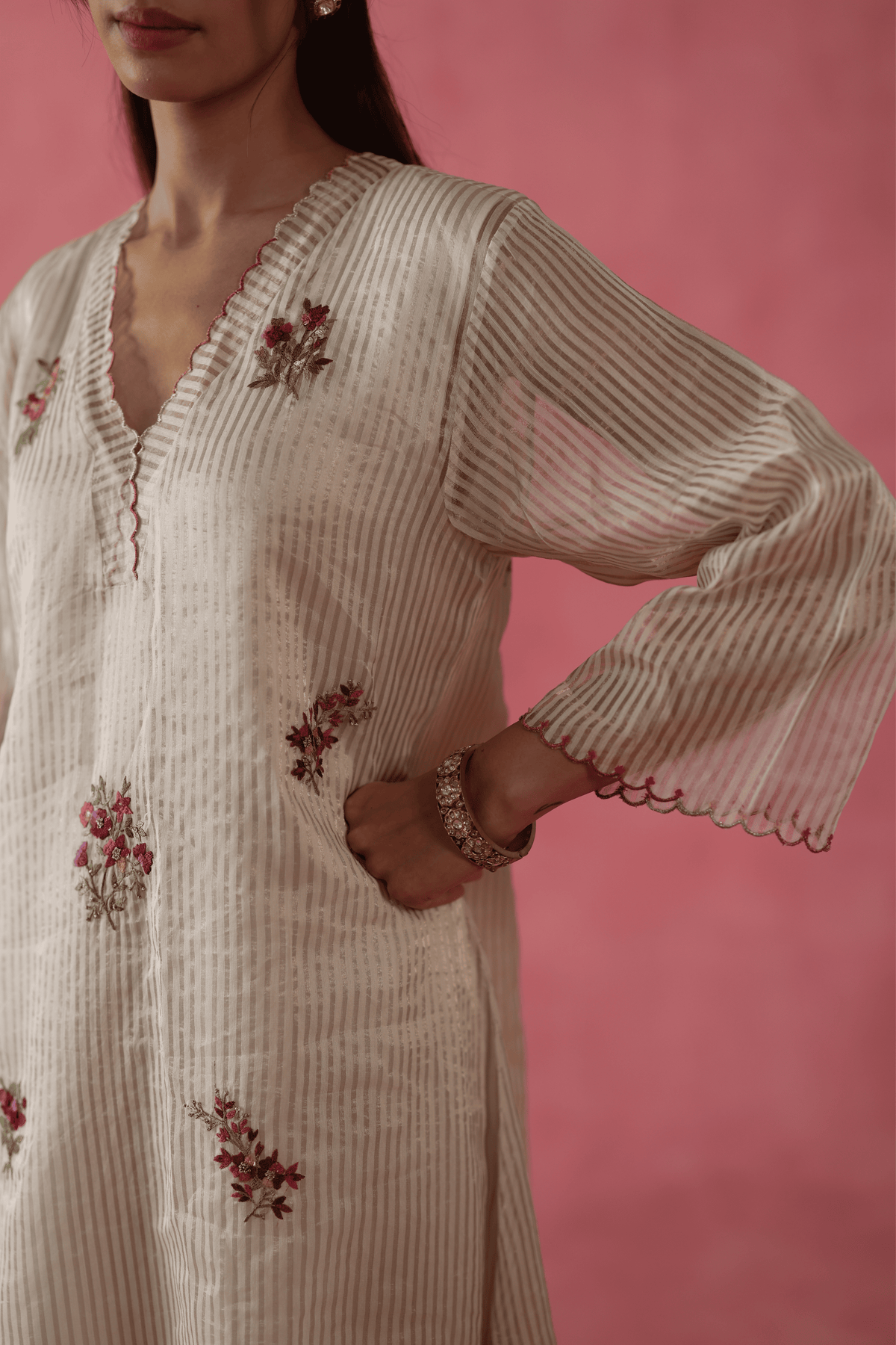 Ivory Shakkar Kurta Set